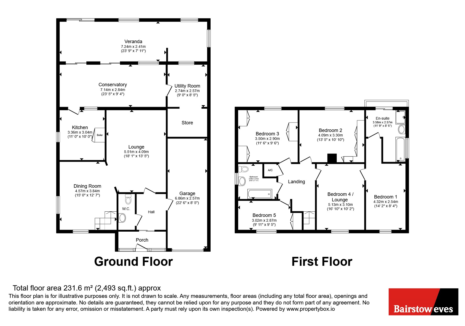 62, Long Lane, Walsall floorplan