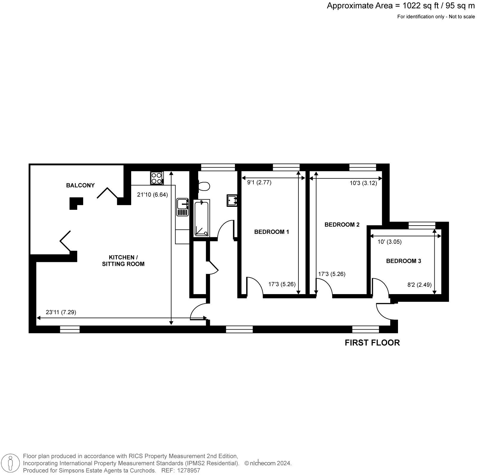 45A,, Beechcroft Manor, Weybridge floorplan