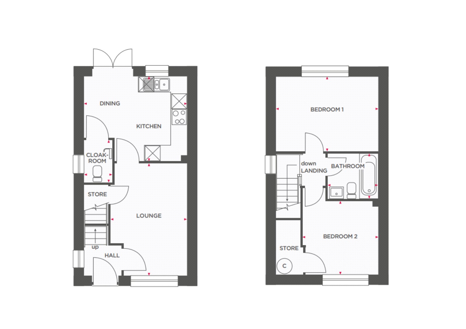 Candlewood,, Trevow Heights, Truro floorplan