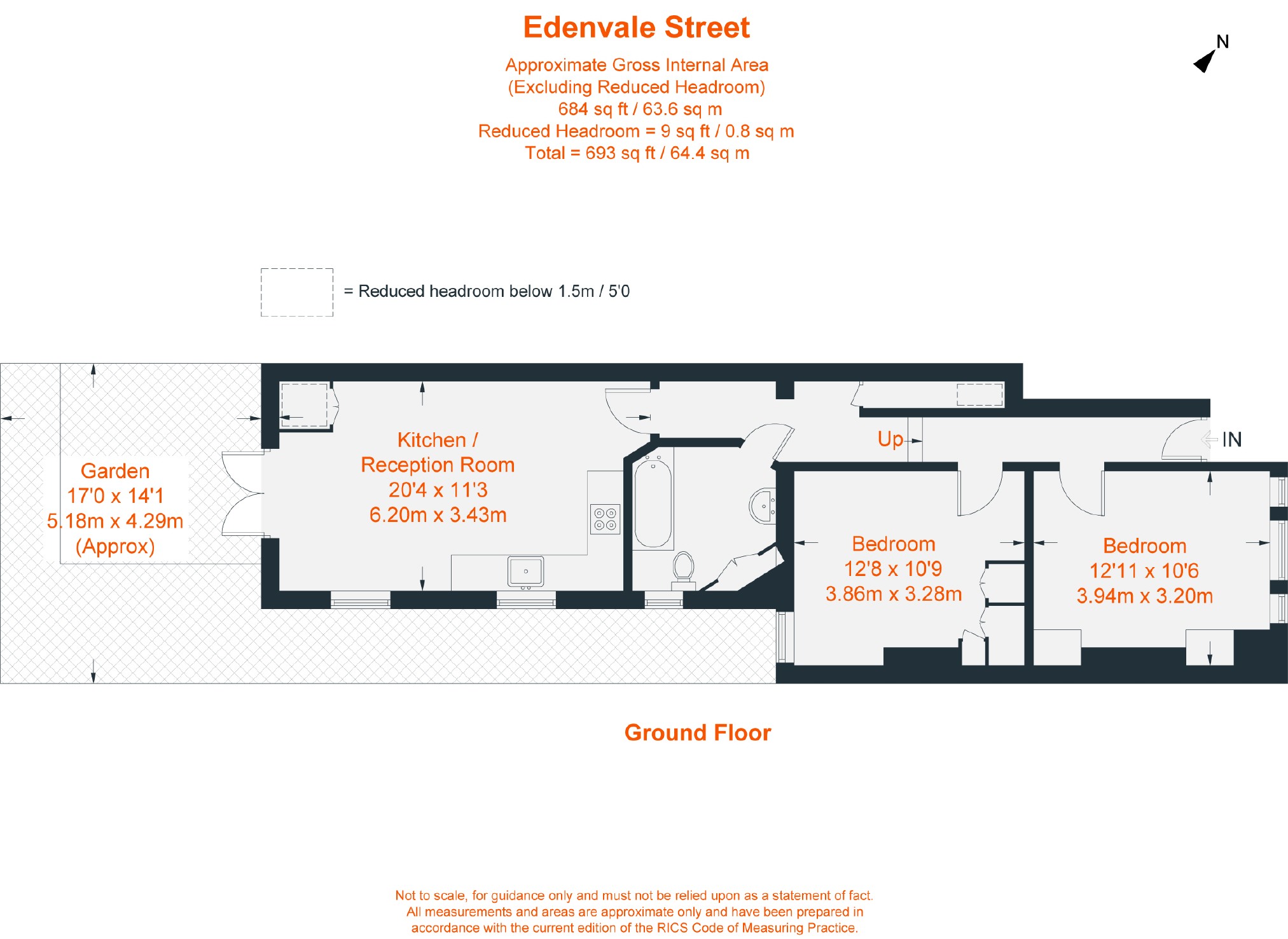 2 Bedrooms Maisonette to rent in Edenvale Street, London SW6