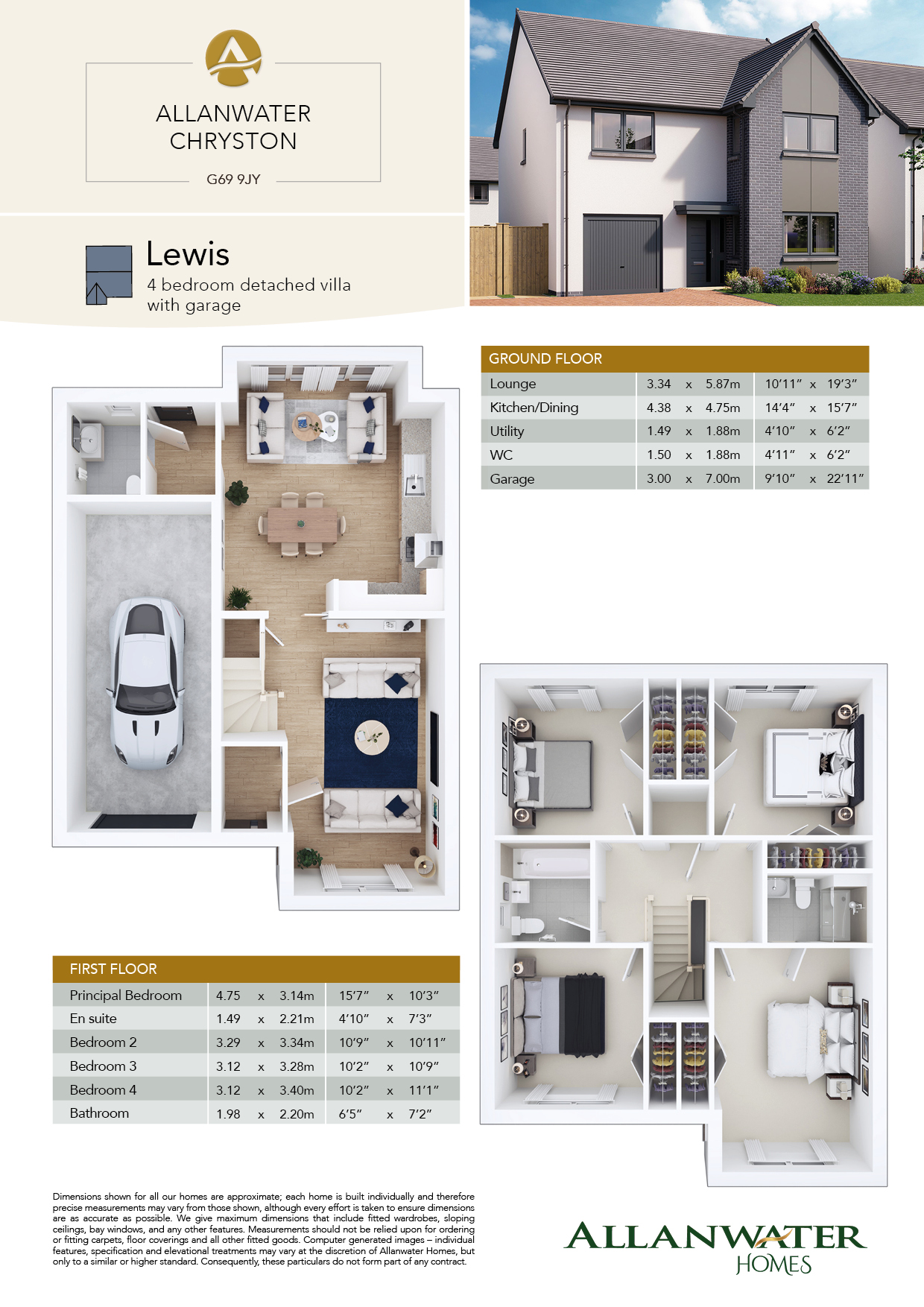 4 Bedroom Detached House For Sale In Gartferry Road Chryston Glasgow G69 Smartnewhomes