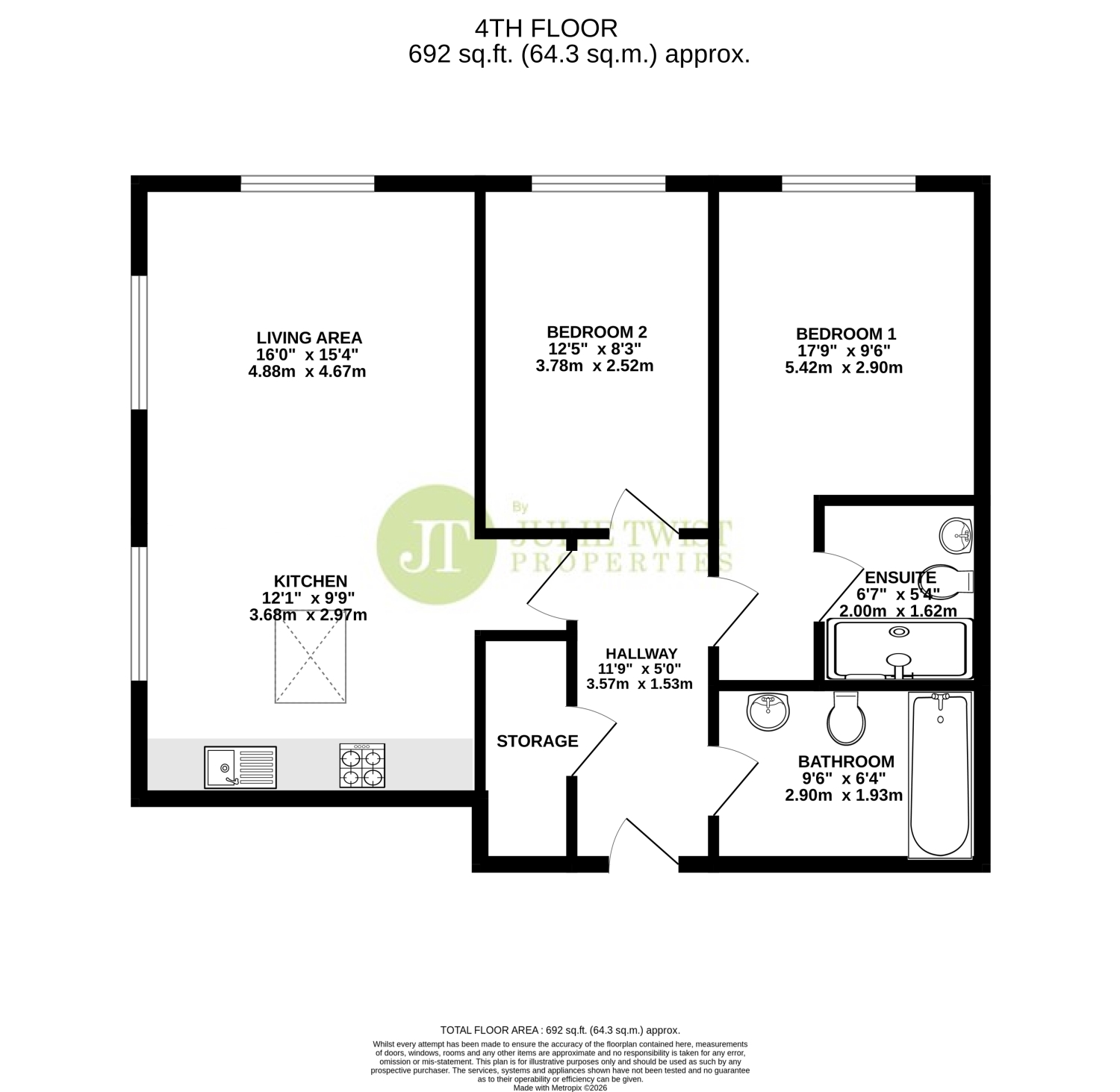 Apartment 95, Macintosh Mills, 4 Cambridge Street, Manchester floorplan