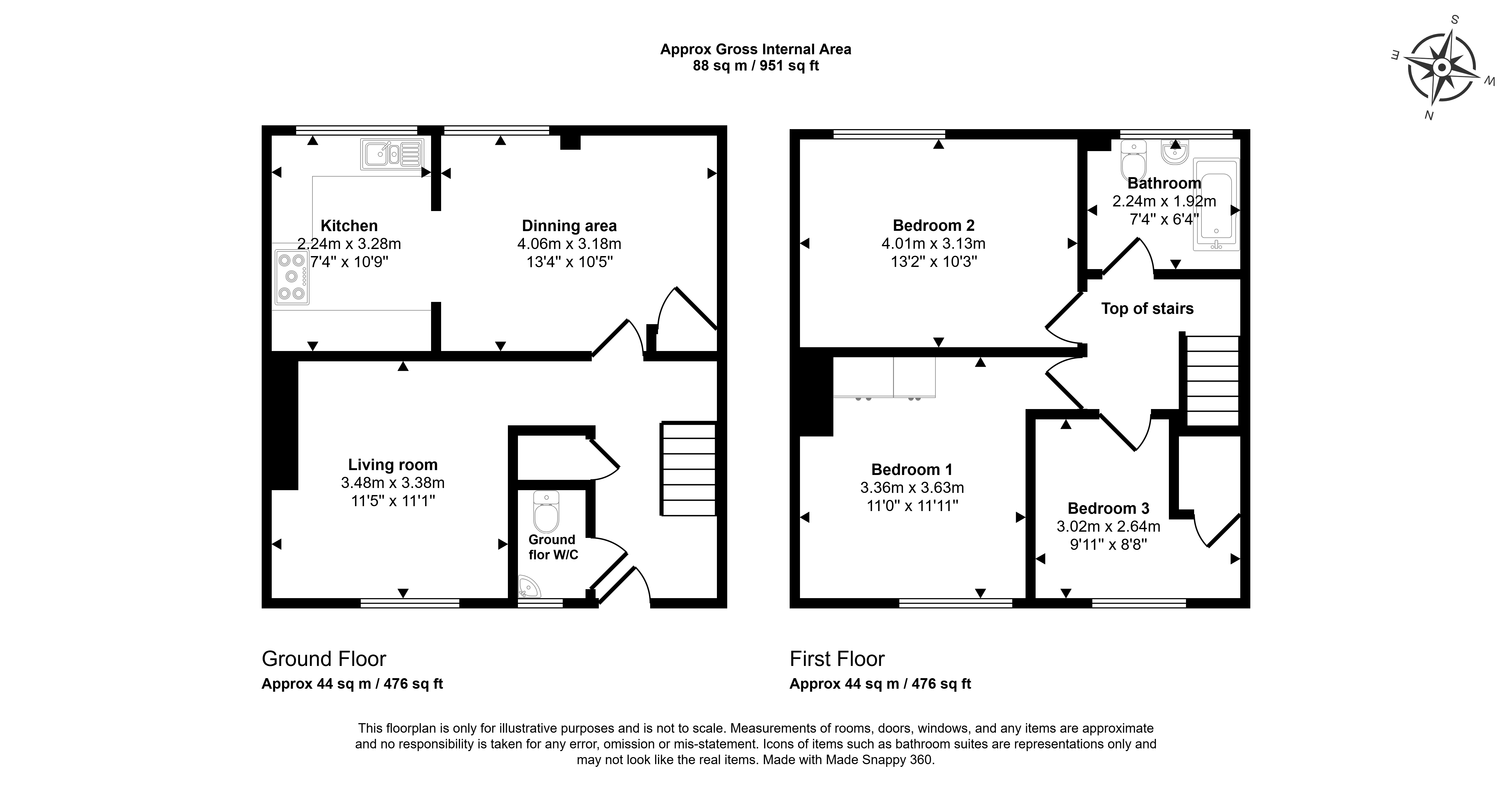 25, Windsor Place, Durham floorplan