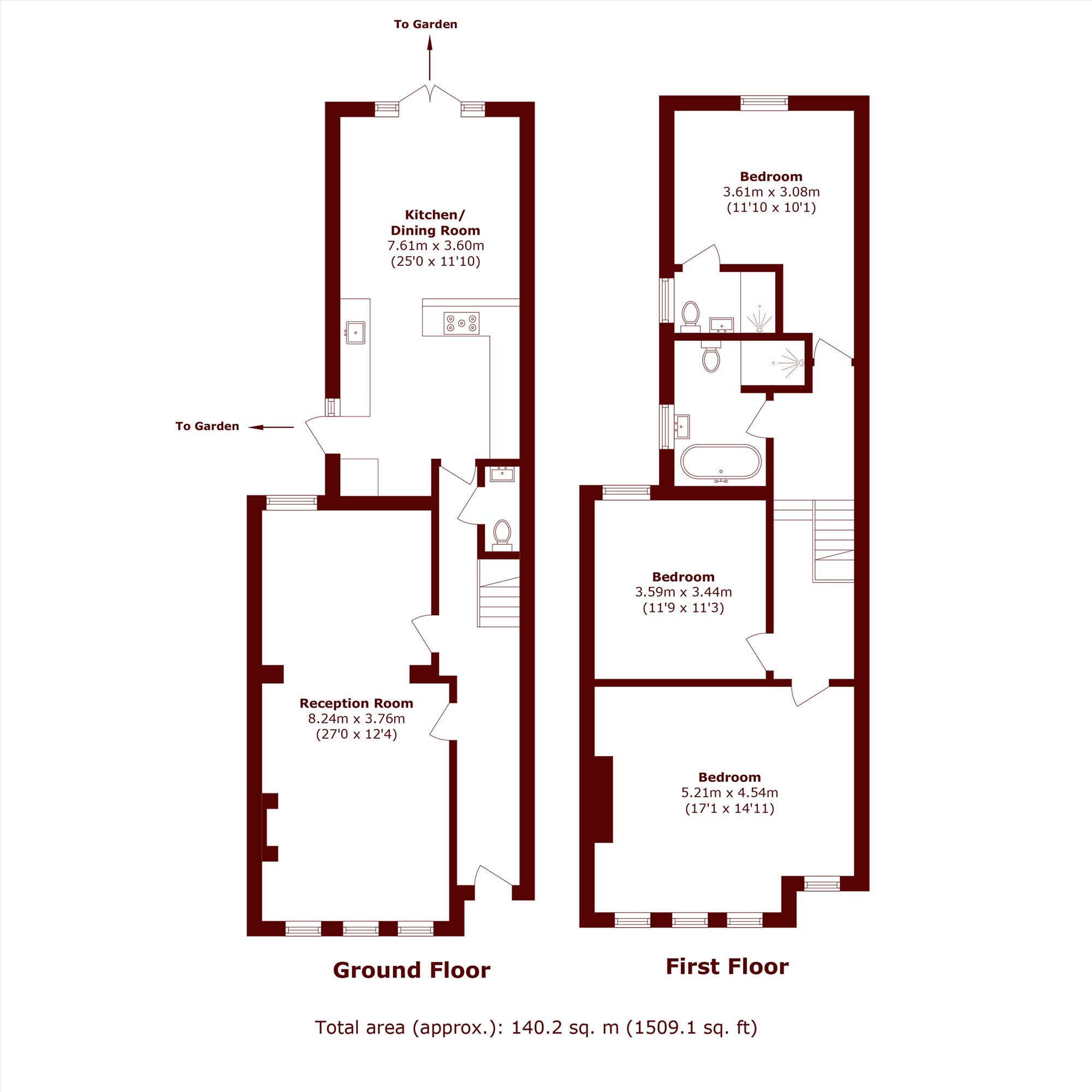 5, Cedar Road, London floorplan