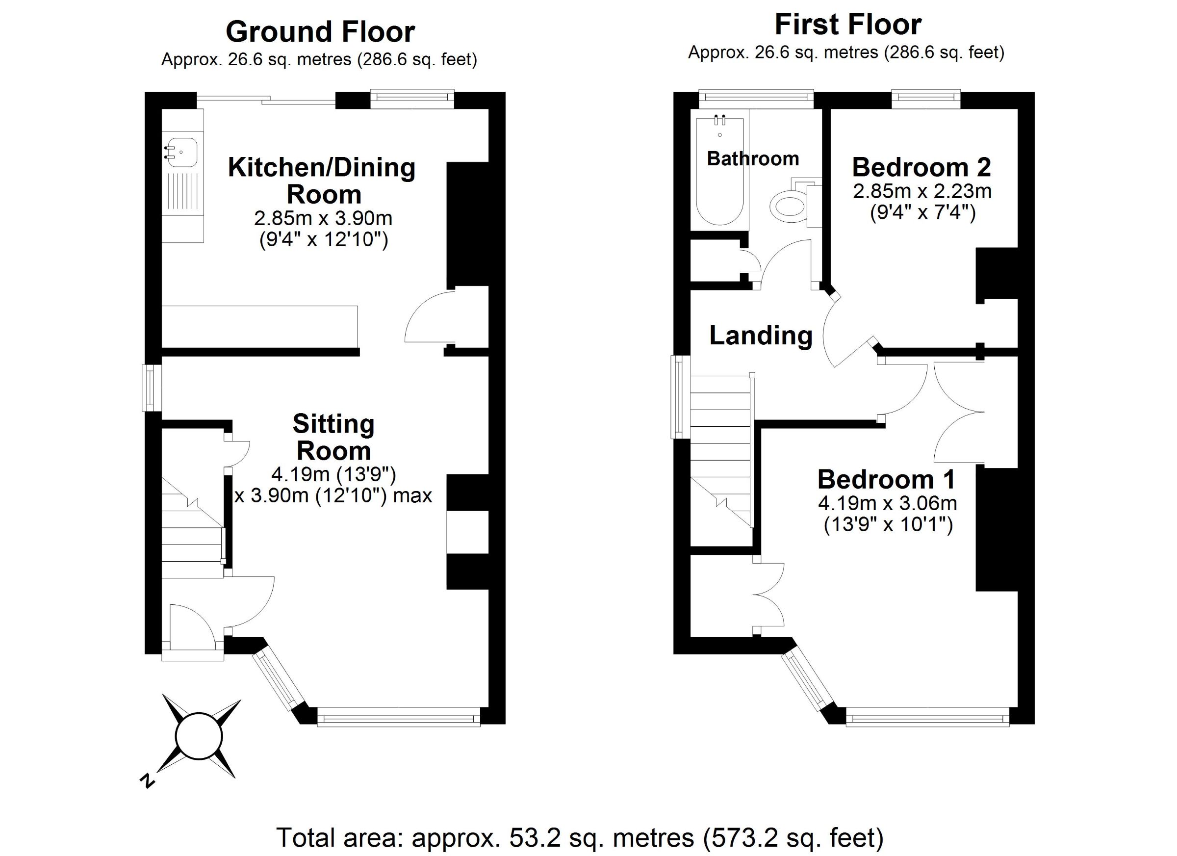 Higher Audley Avenue, Torquay TQ2, 2 bedroom semidetached house for