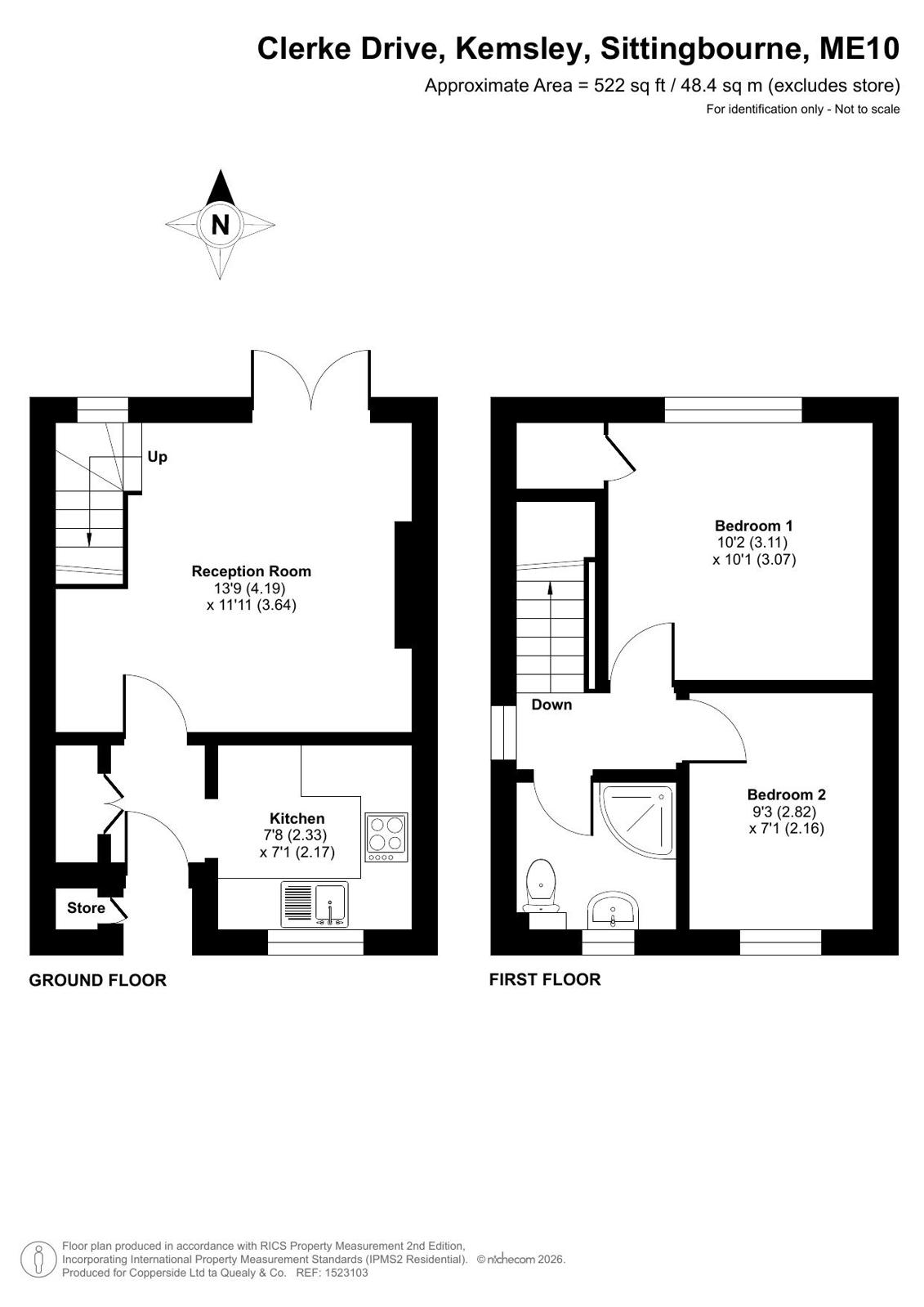 14, Clerke Drive, Sittingbourne floorplan