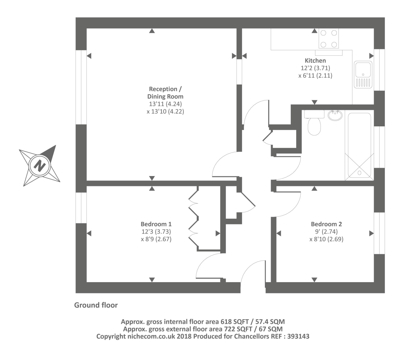 2 Bedrooms Flat to rent in Moss Lane, Pinner HA5