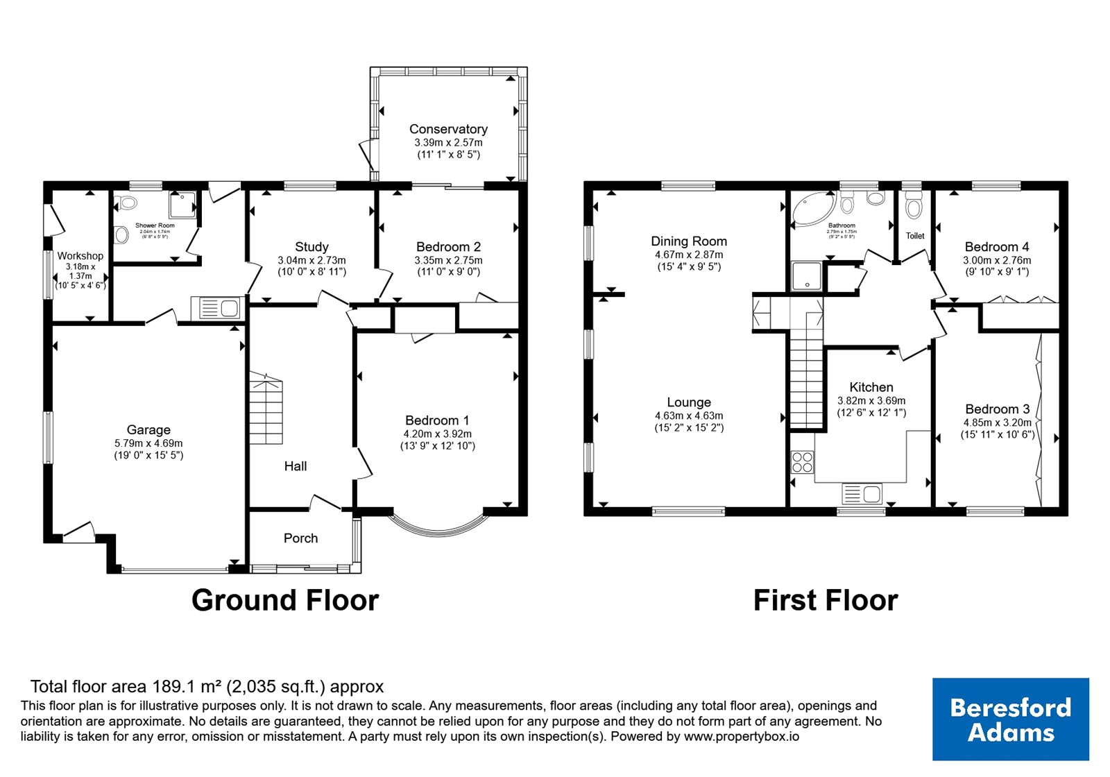 8, Rhiwledyn, Conwy floorplan
