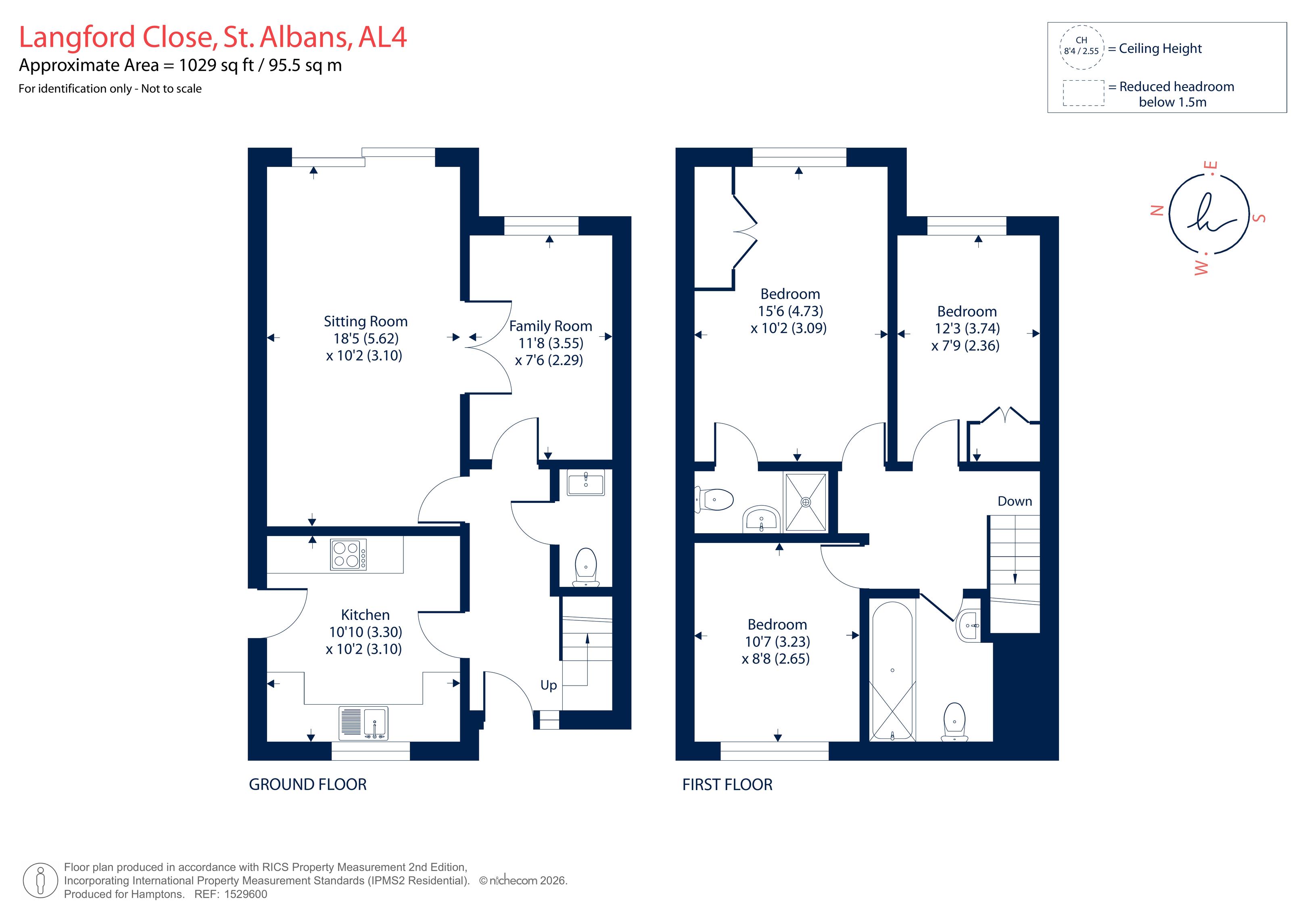 Langford Close, St. Albans floorplan