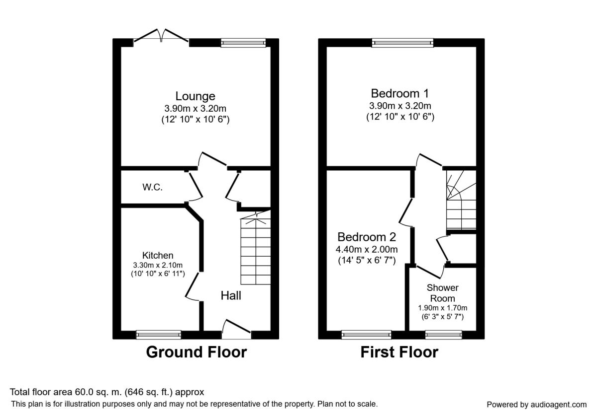 2 Bedrooms Semi-detached house to rent in Mount Street, Stone ST15