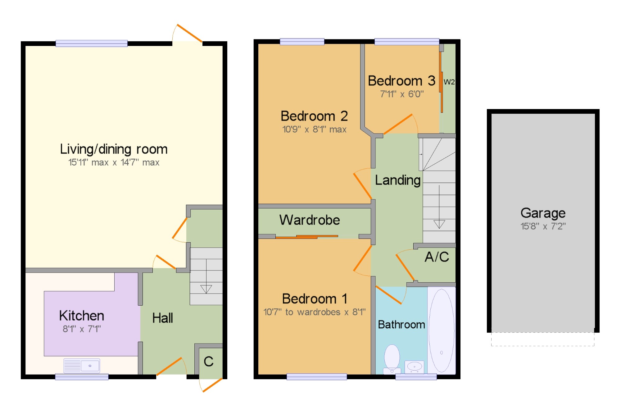 3 Bedrooms Terraced house for sale in Broadmead, Horley, Surrey RH6