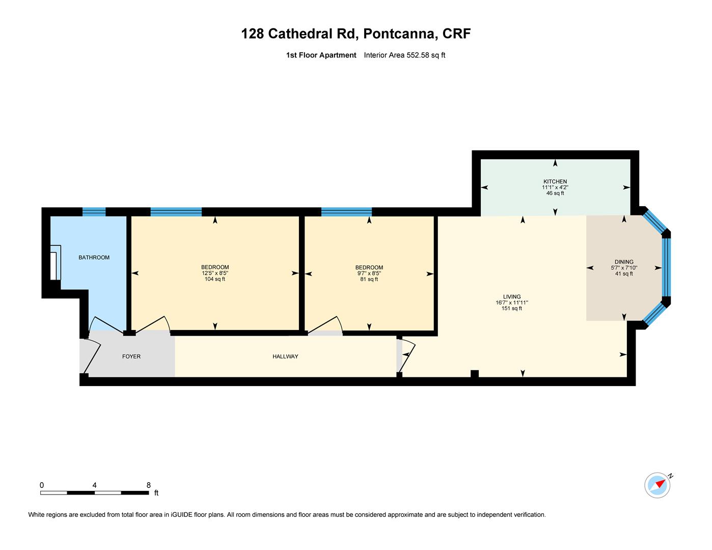 Cathedral Road, Pontcanna, Cardiff CF11, 2 bedroom flat for sale