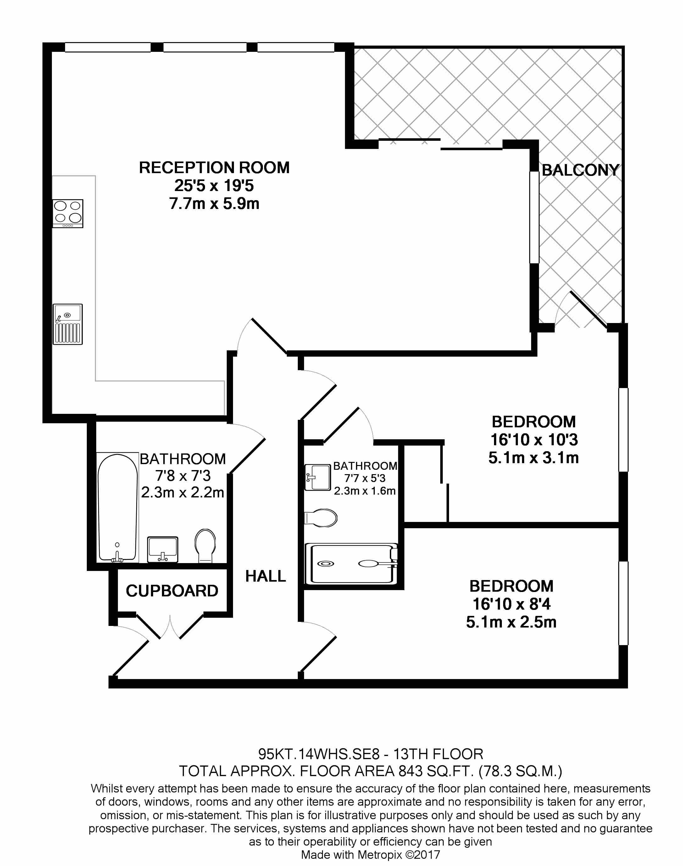 2 Bedrooms Flat to rent in 14 Wharf Street, London SE8