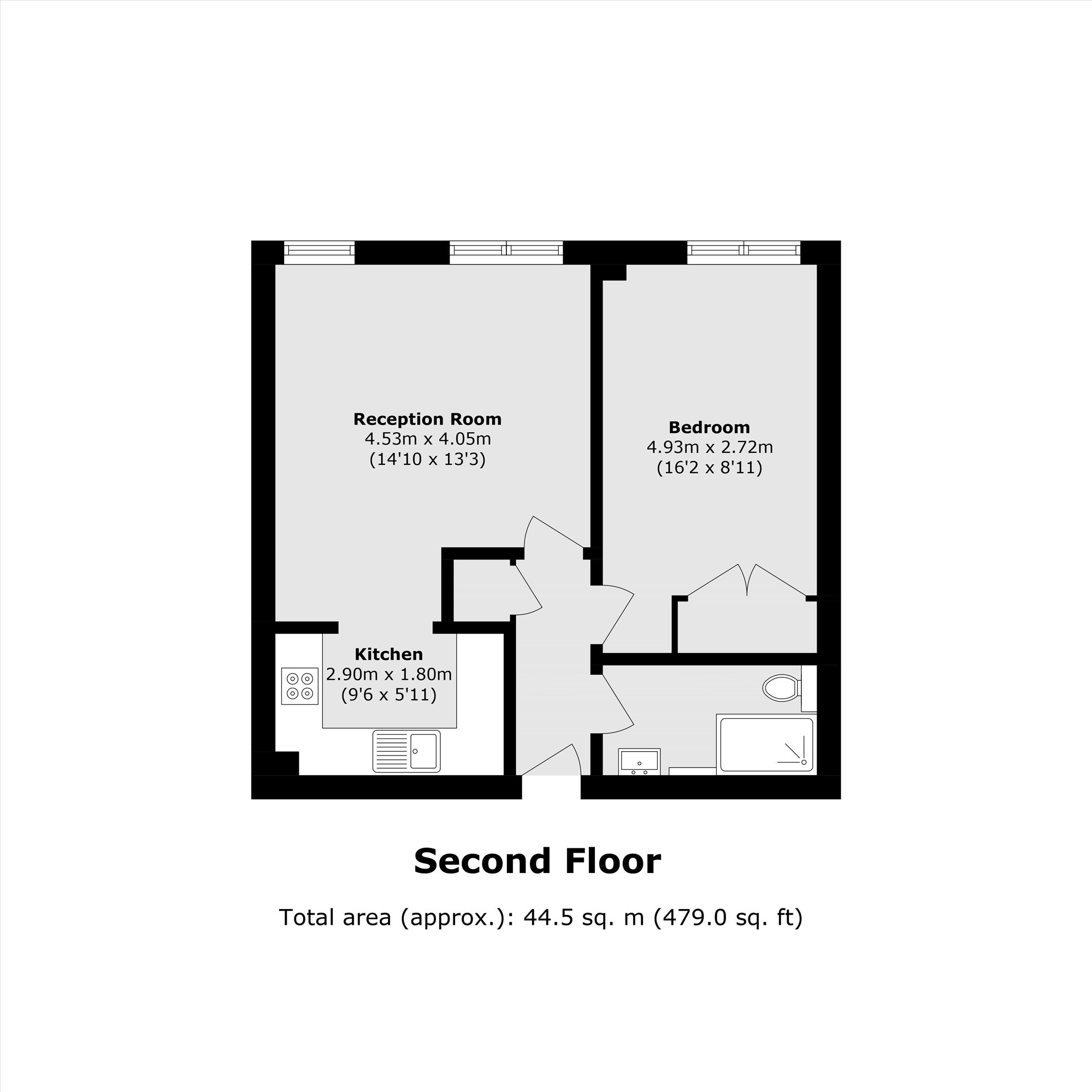 Apartment 16, Skyline Plaza Building, 80, Commercial Road, London floorplan