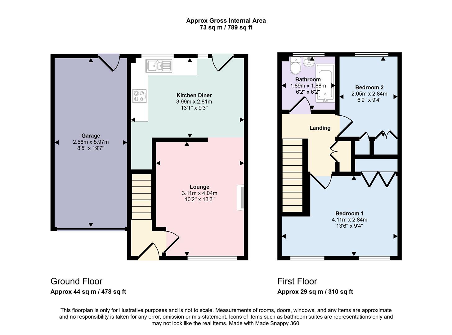 66, Dudley Street, Salford floorplan
