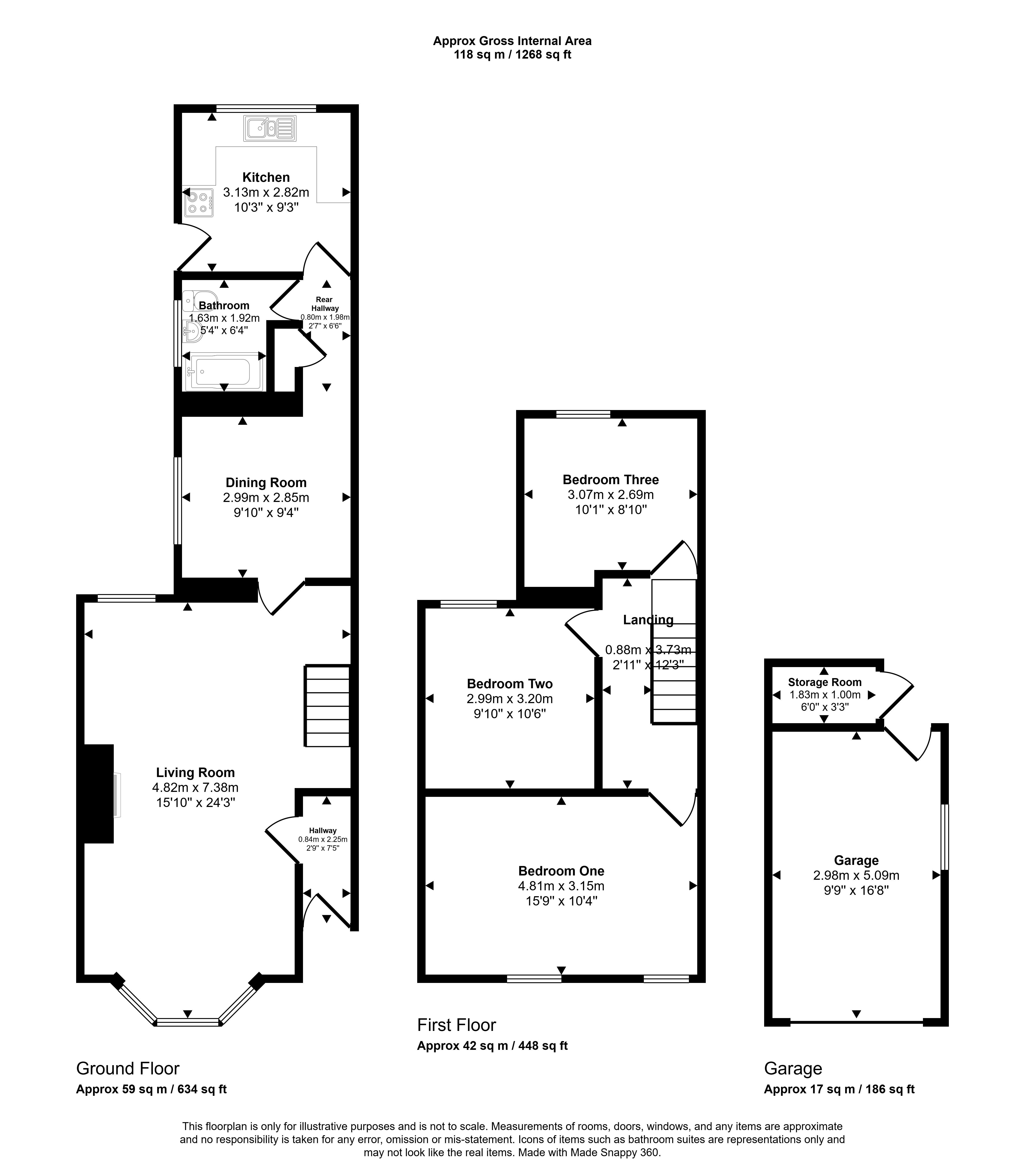 De Barri Street, Rhydyfelin Pontypridd floorplan