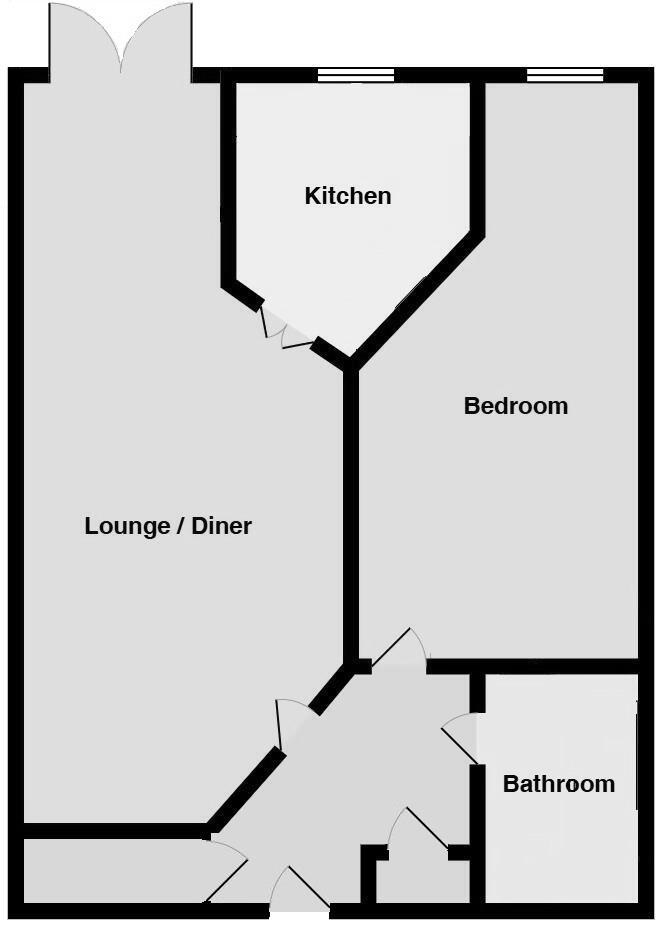 Flat 12, Swannery Court, Commercial Road, Weymouth floorplan