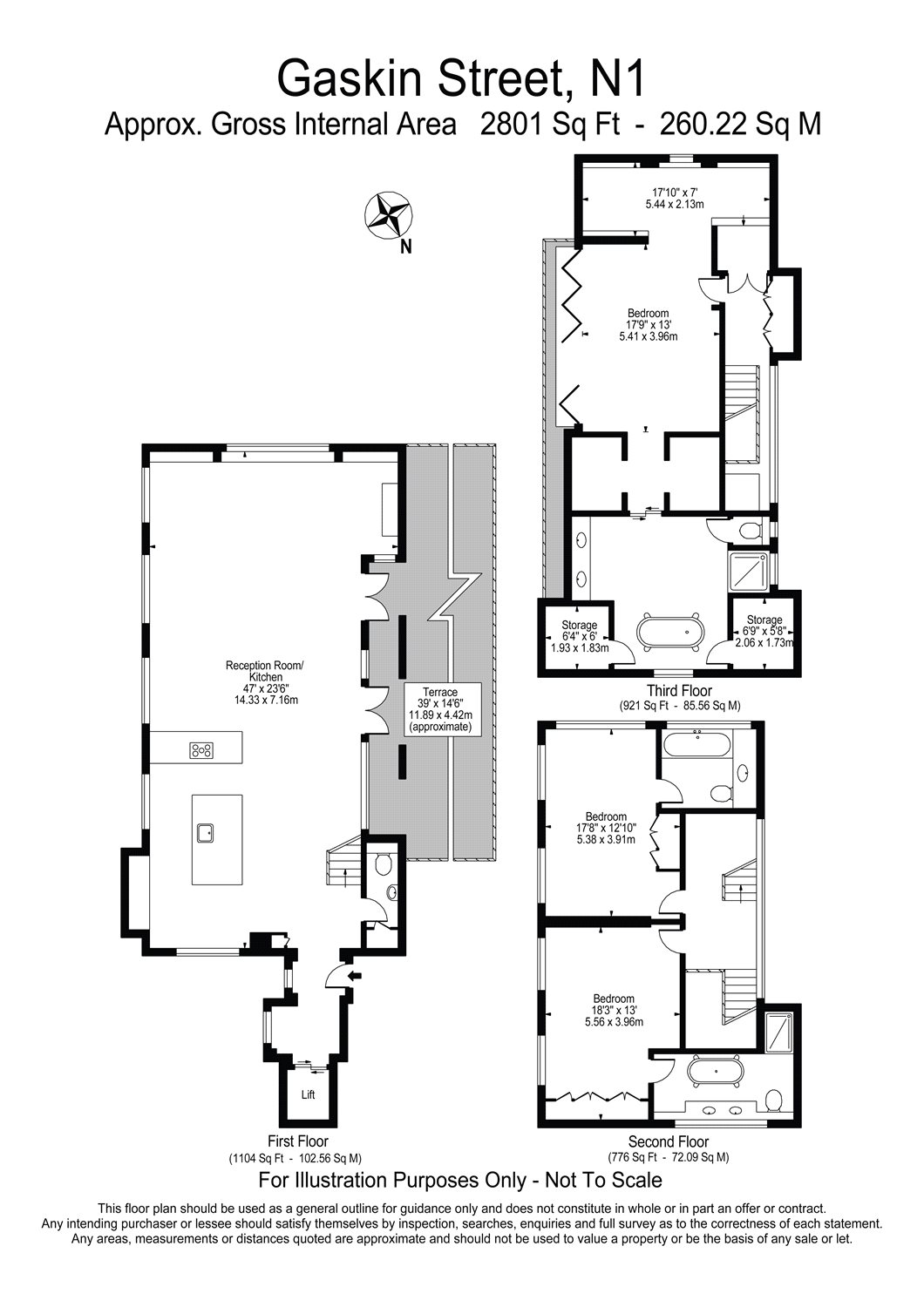 3 Bedrooms Flat to rent in Gaskin Street, Angel, Islington, London N1