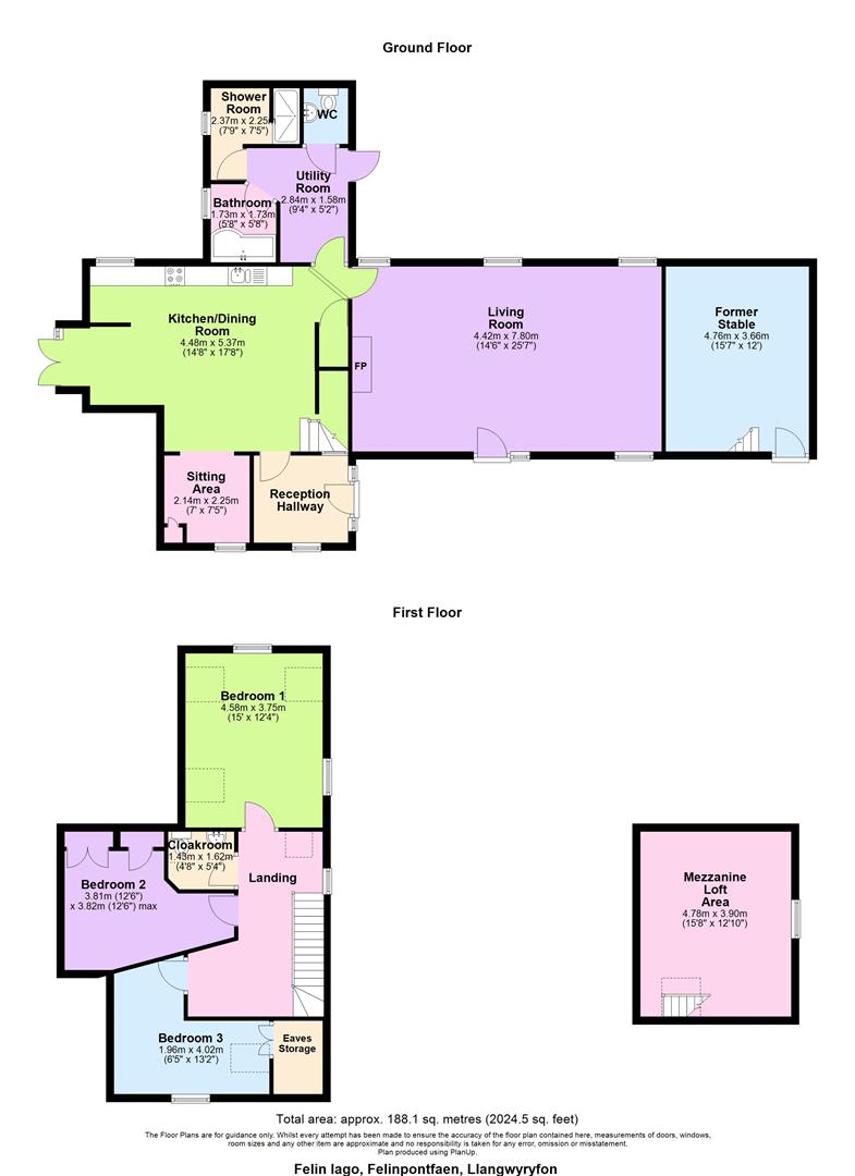 Felin Iago, Aberystwyth floorplan