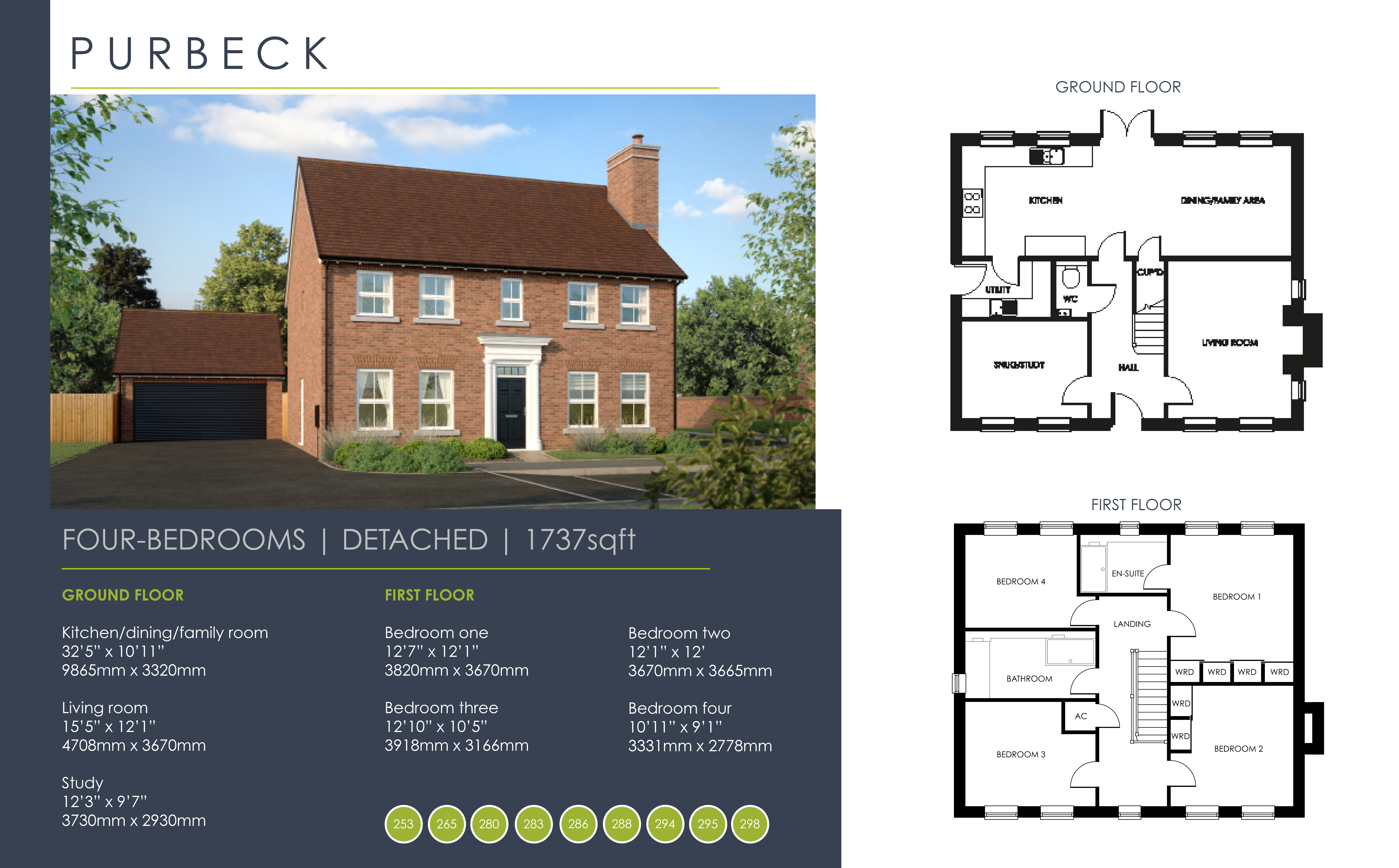 71, "The Purbeck", Swallow Drive, Telford floorplan