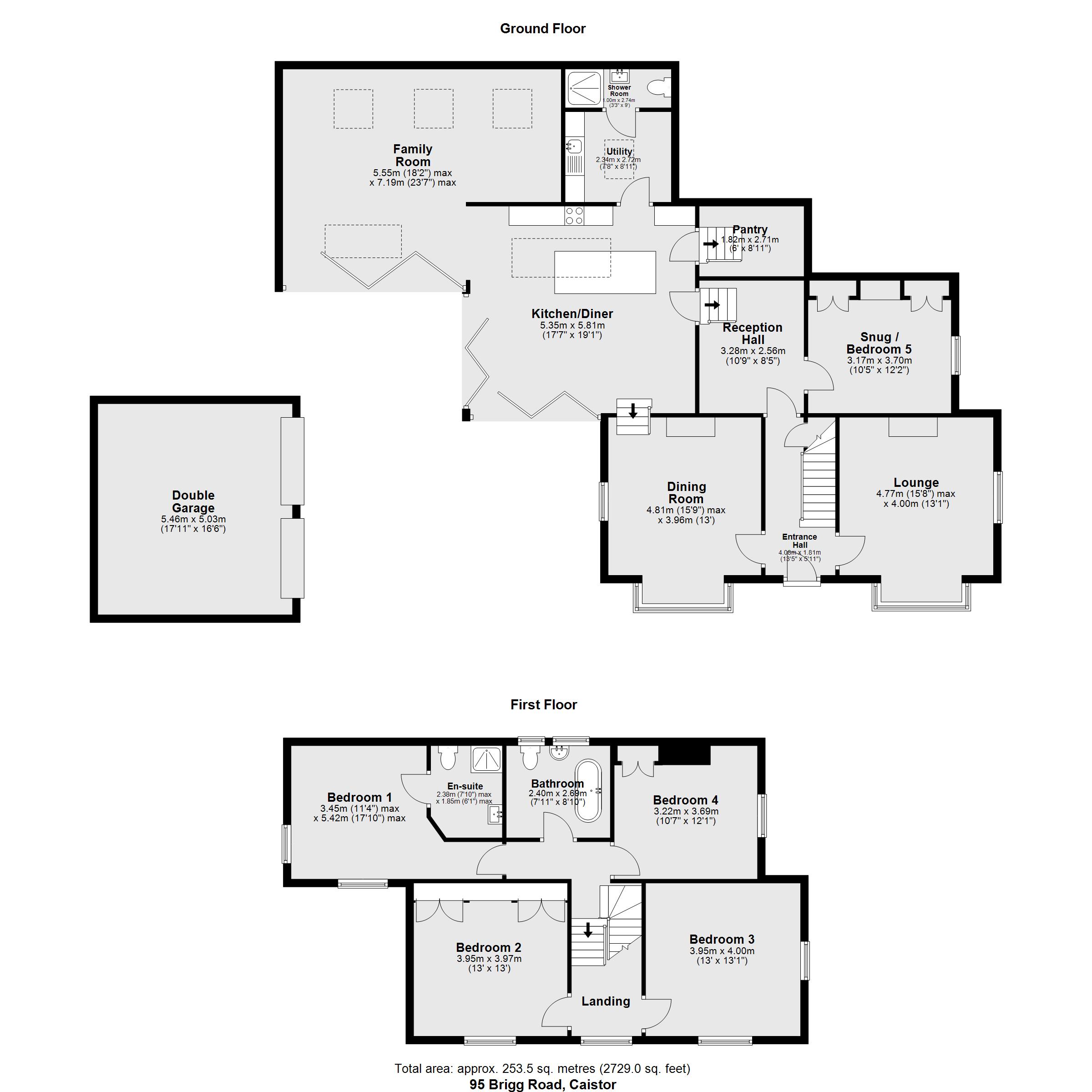95, Brigg Road, Market Rasen floorplan
