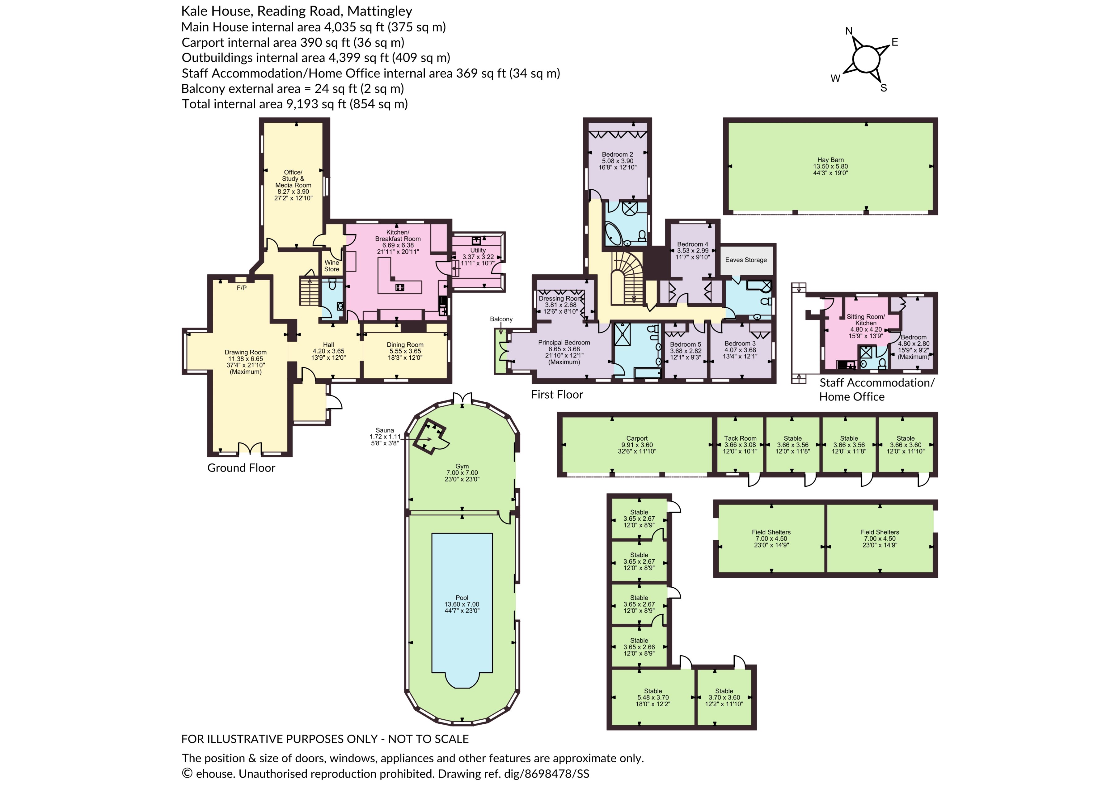 Kale House,, Reading Road, Mattingley floorplan