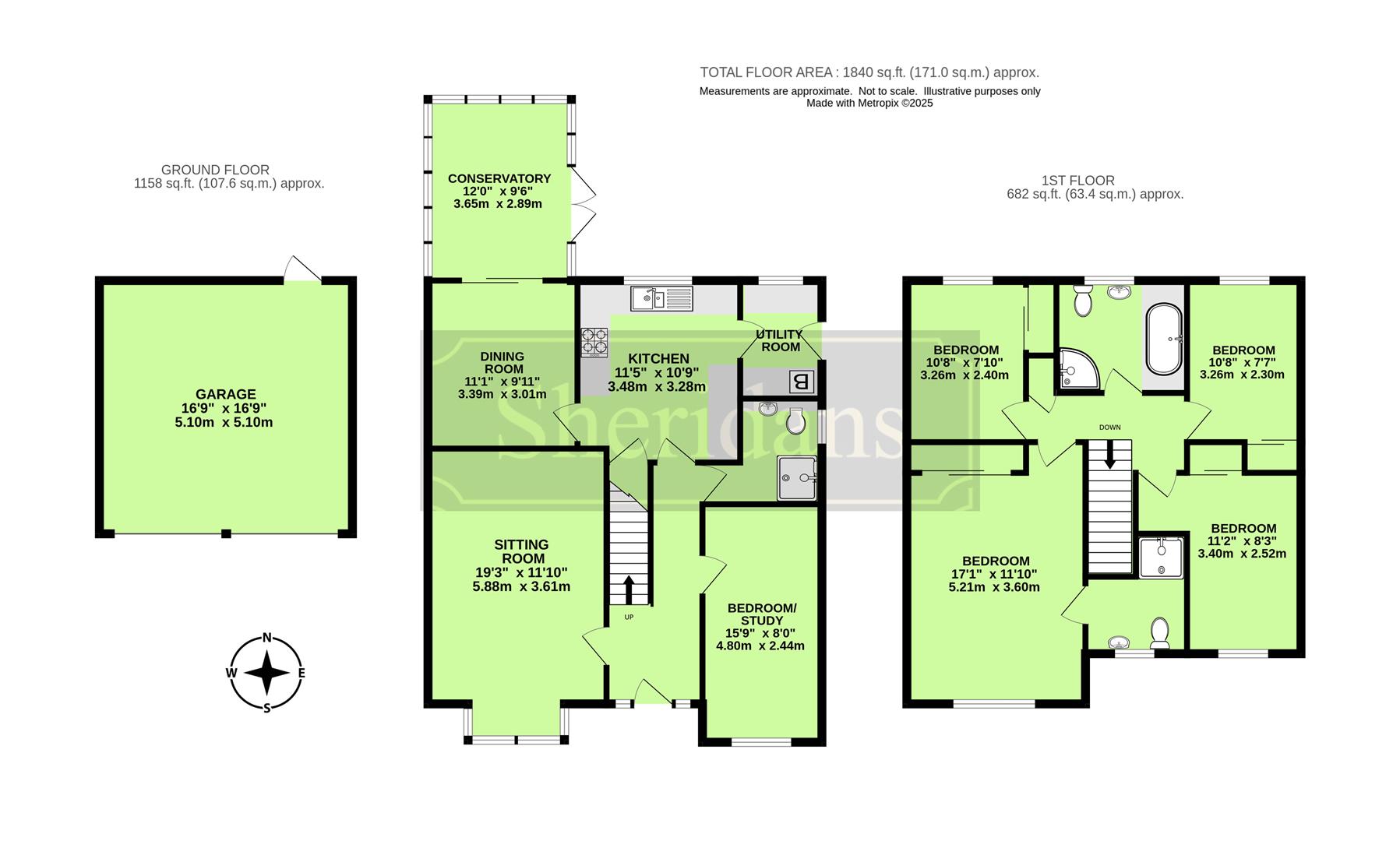 11, Thistledown Drive, Bury St. Edmunds floorplan