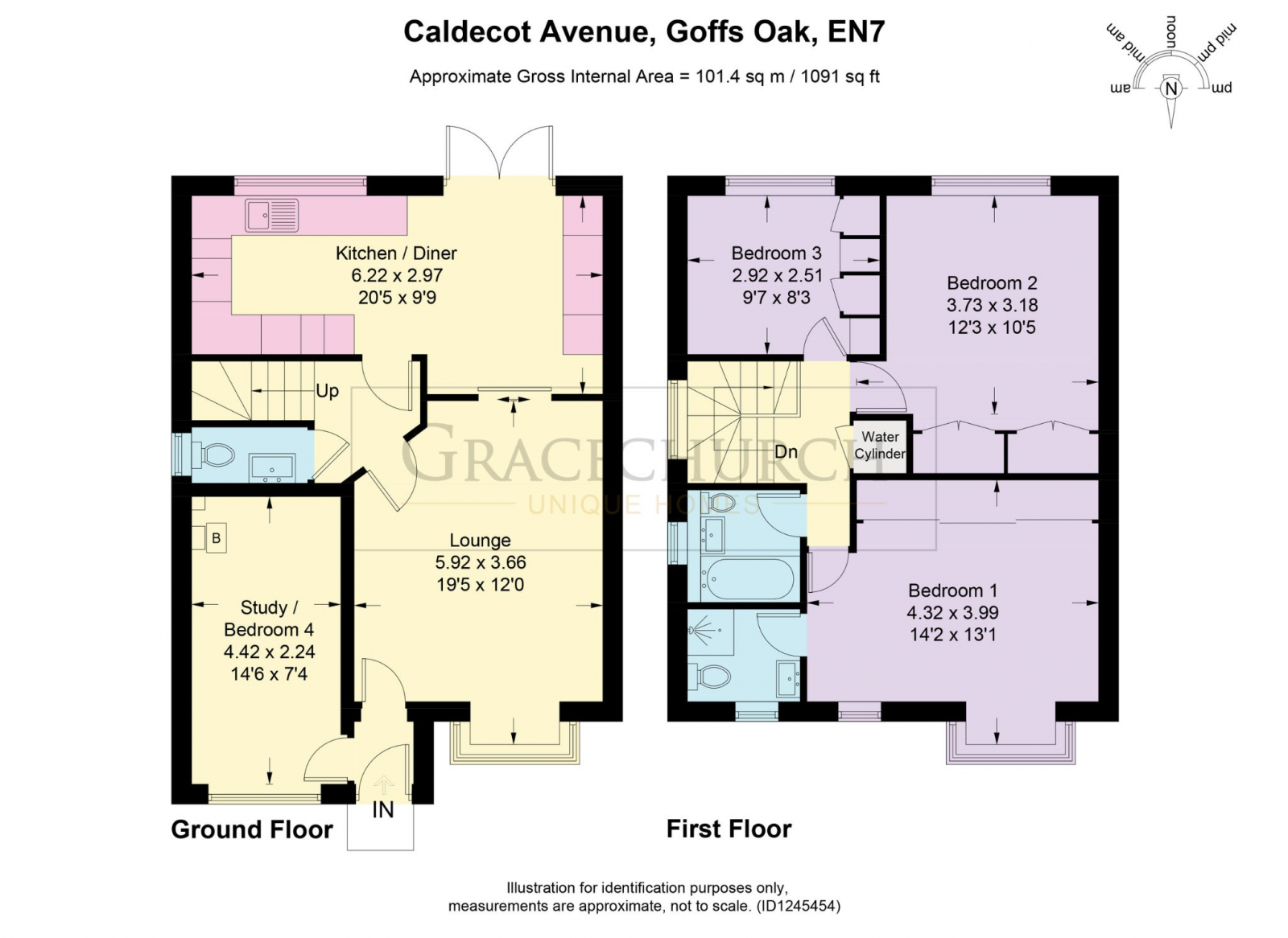 32 Caldecot Avenue, Goffs Oak floorplan