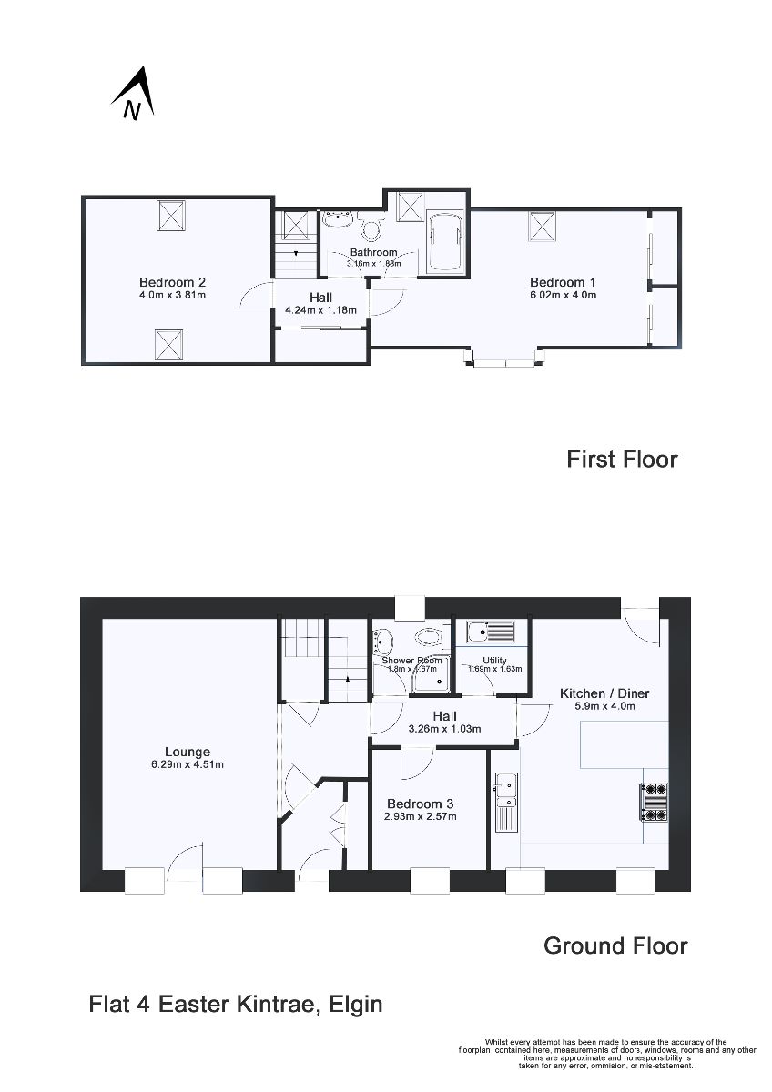 3 bed terraced house for sale in Linkwood Farm Cottages, Elgin IV30