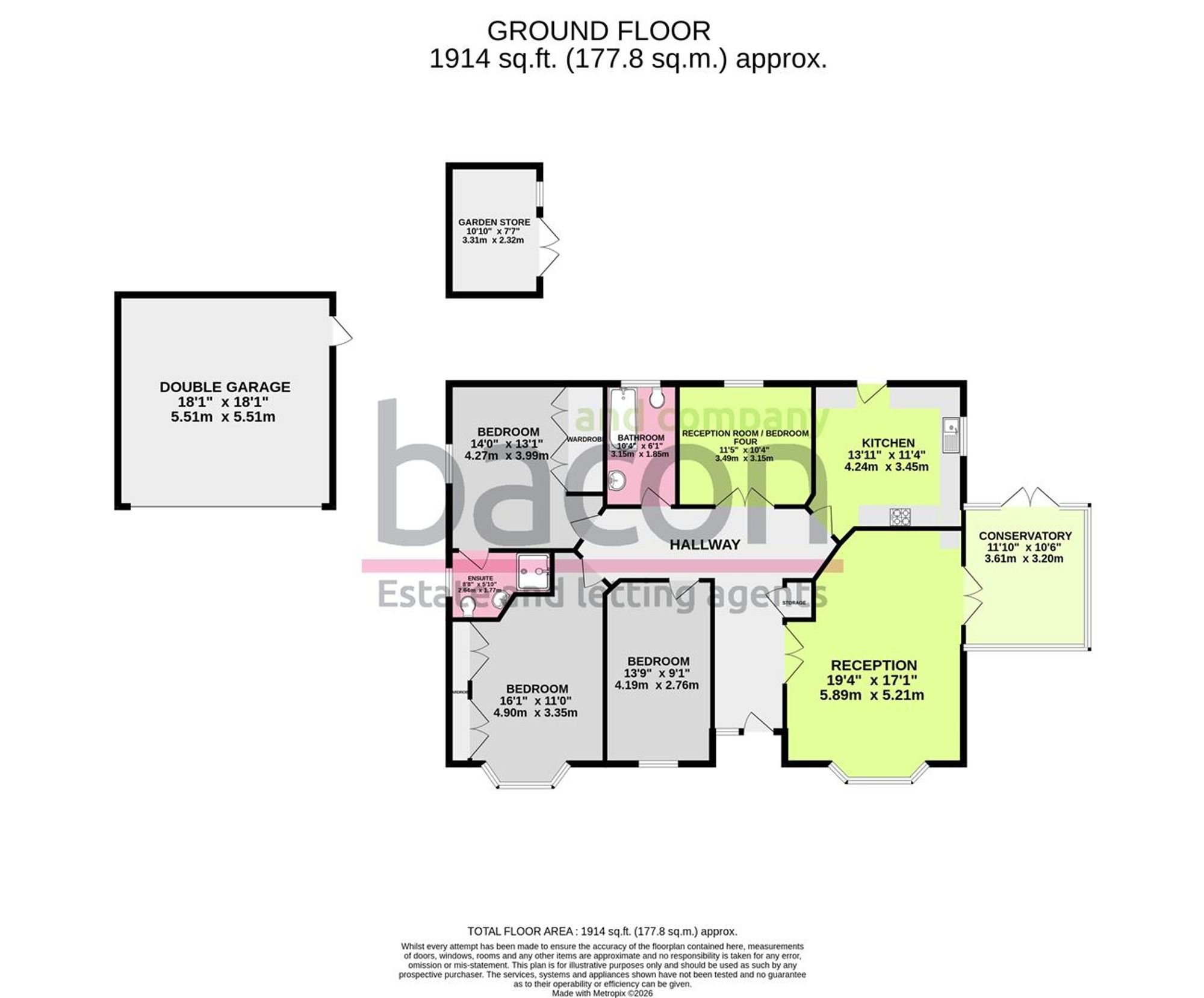 12 Roundwood, Worthing floorplan