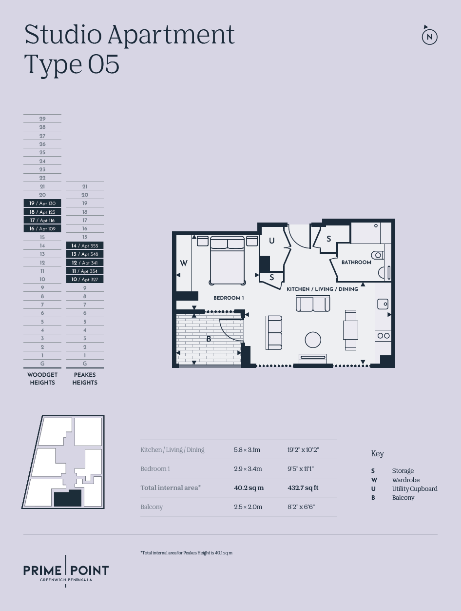 Prime Point, Greenwich, SE10, London floorplan