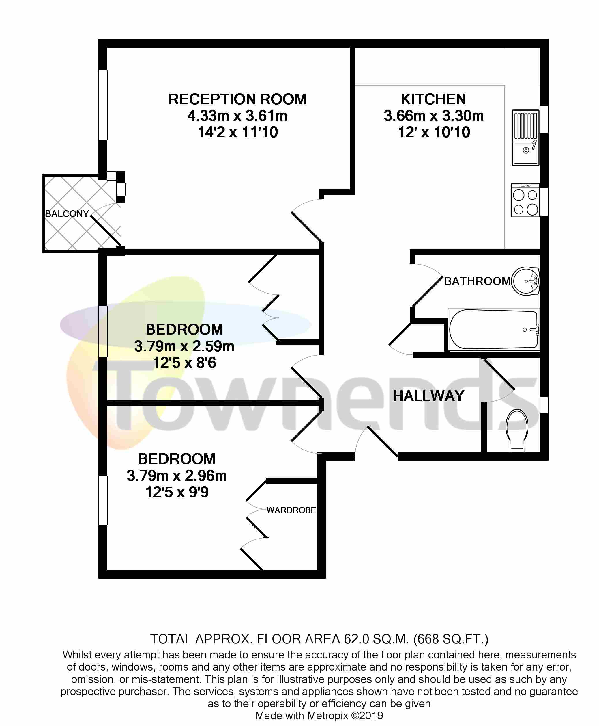 2 Bedrooms Flat to rent in Thursley Gardens, Southfields SW19