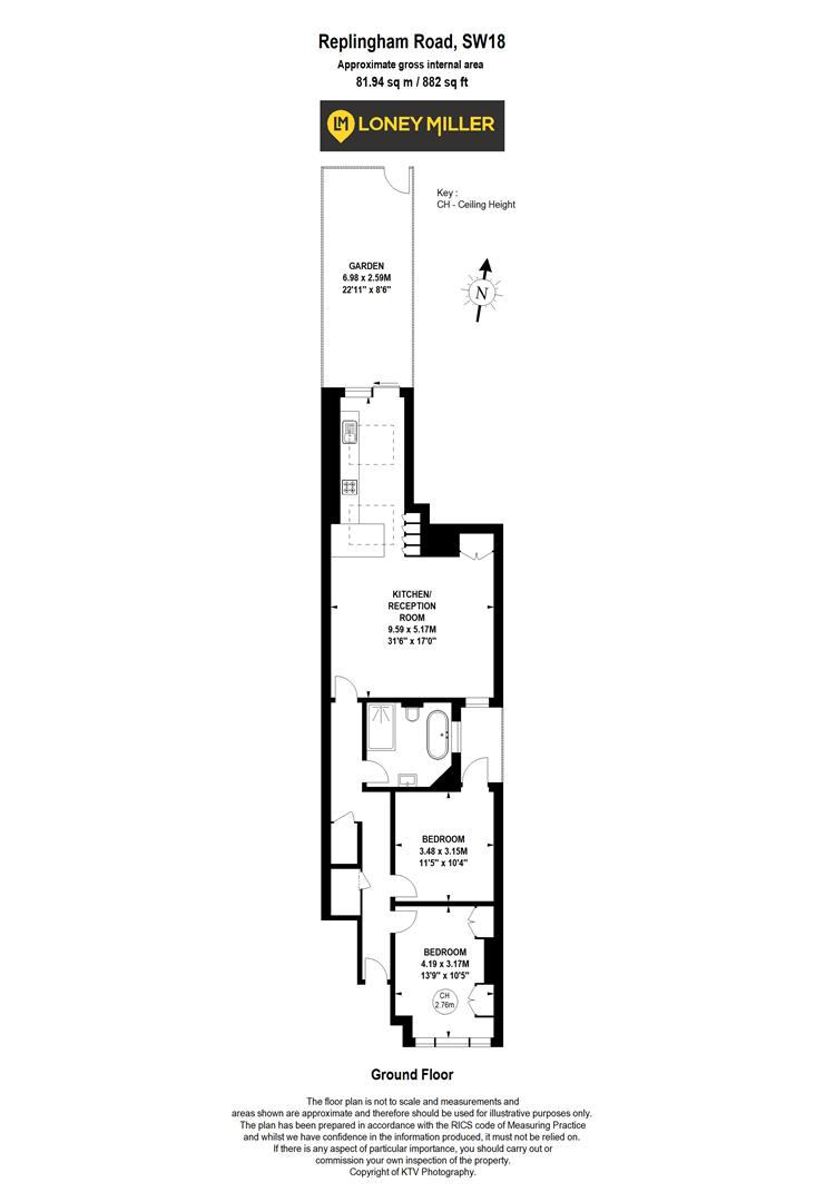 Replingham Road, London floorplan