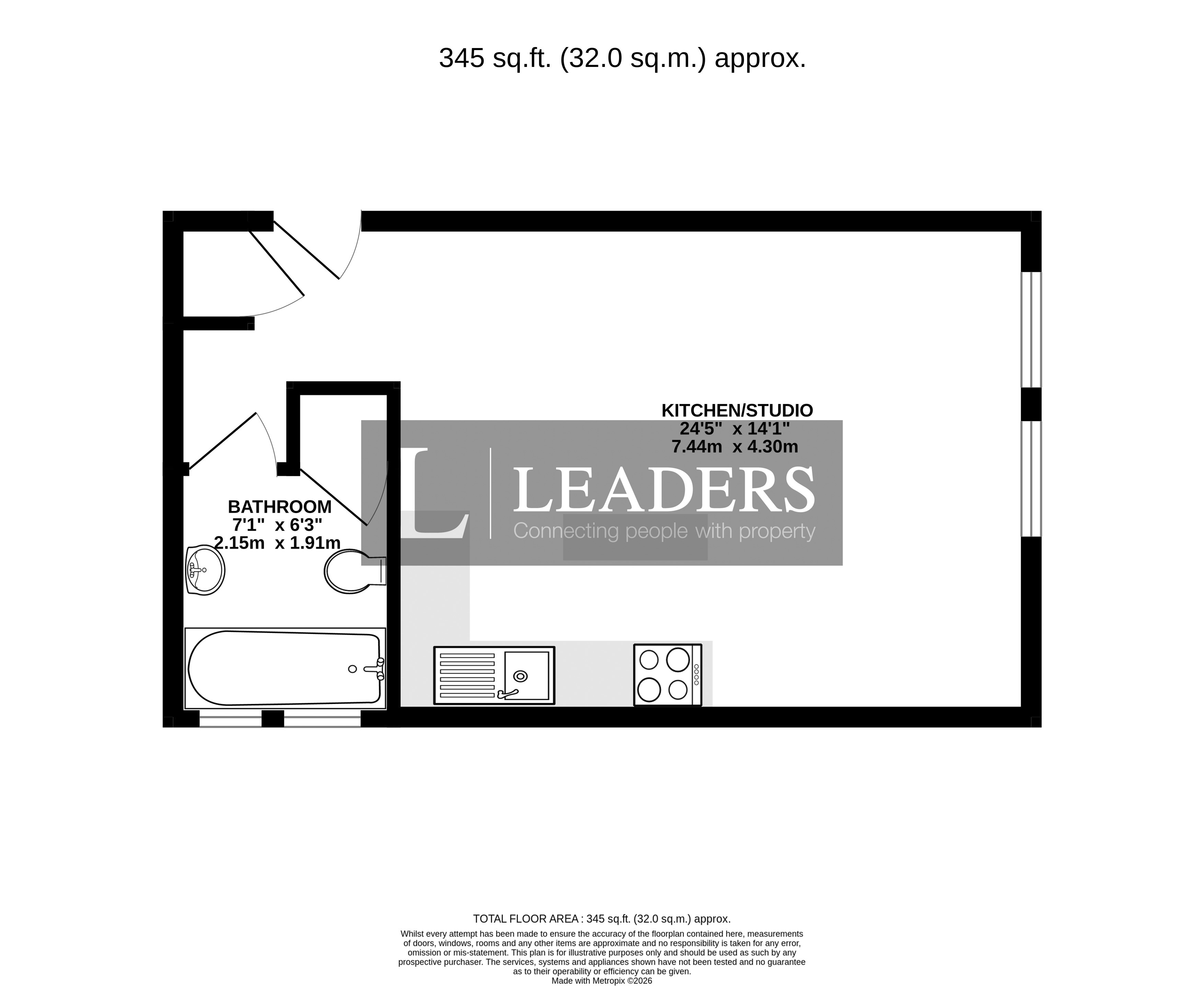 Flat 9,, 10-12, Farncombe Road, Worthing floorplan