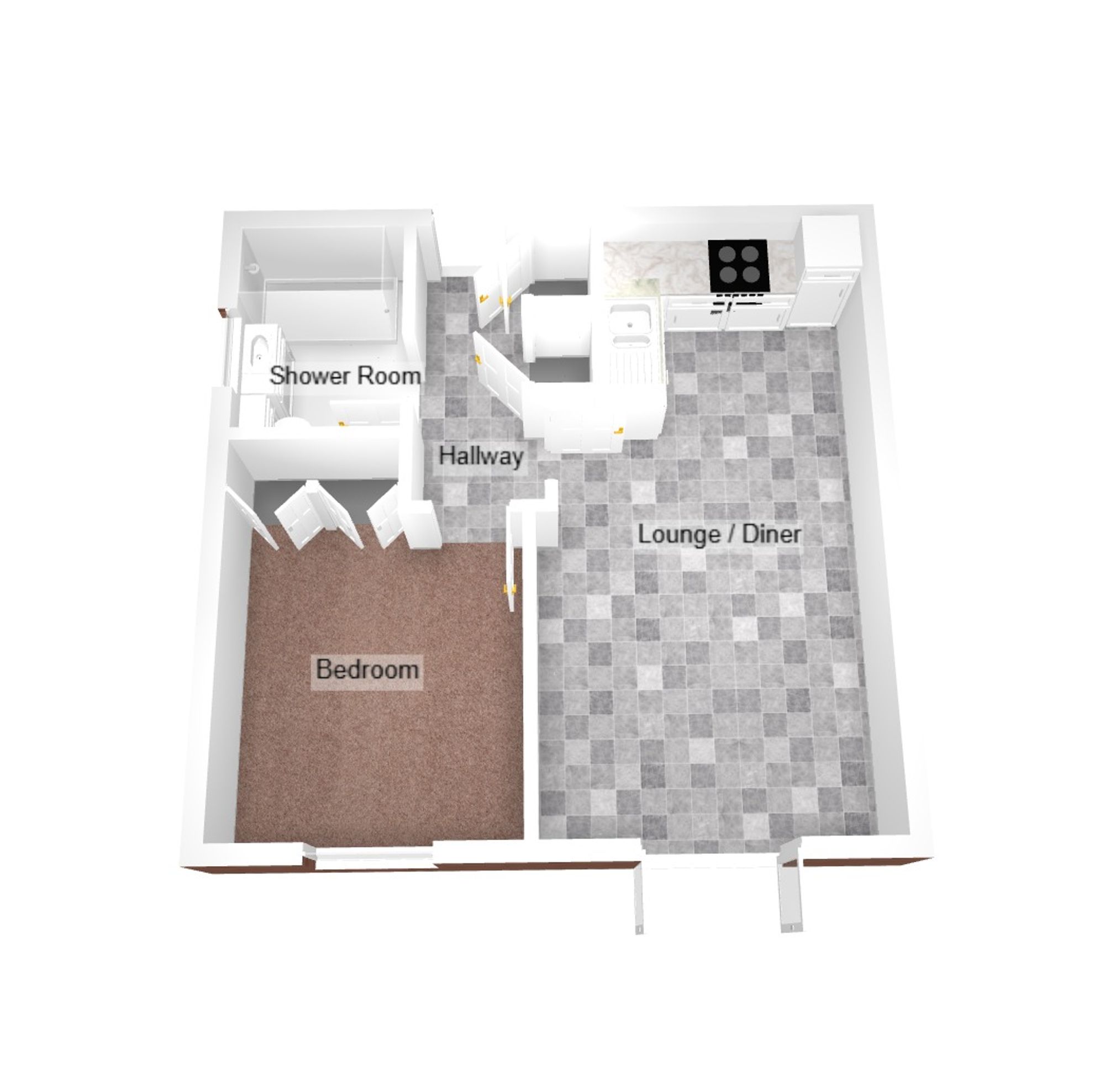 16 Caer Castell House Coychurch Road, Bridgend floorplan