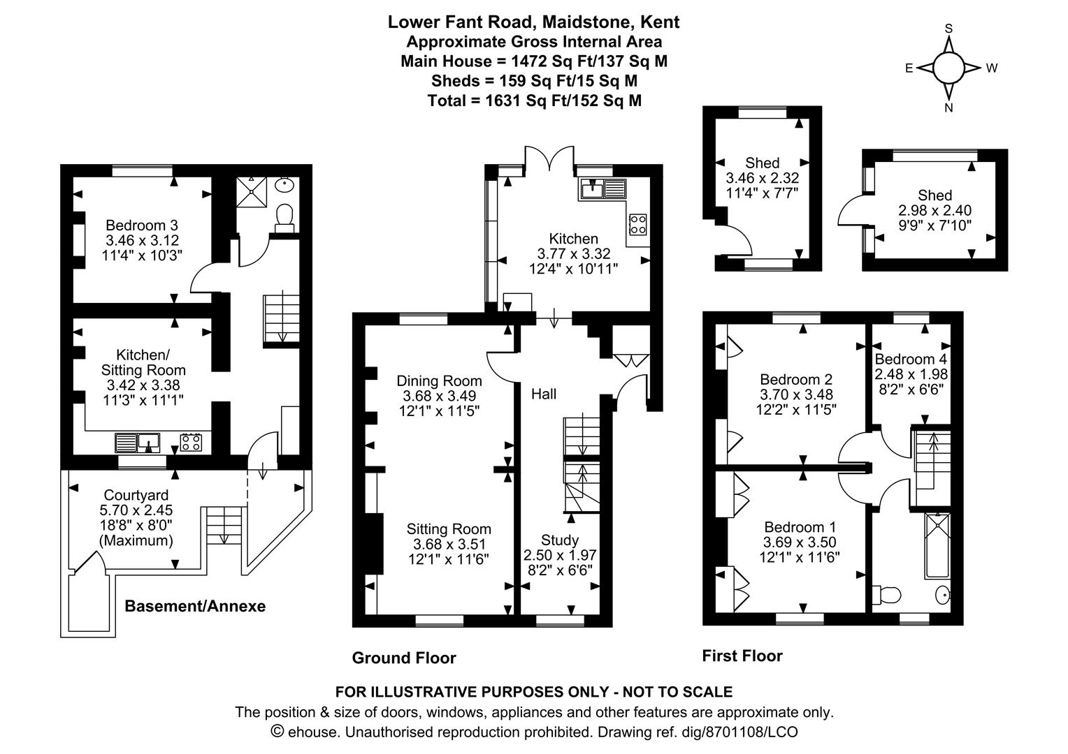 16, Lower Fant Road, Maidstone floorplan