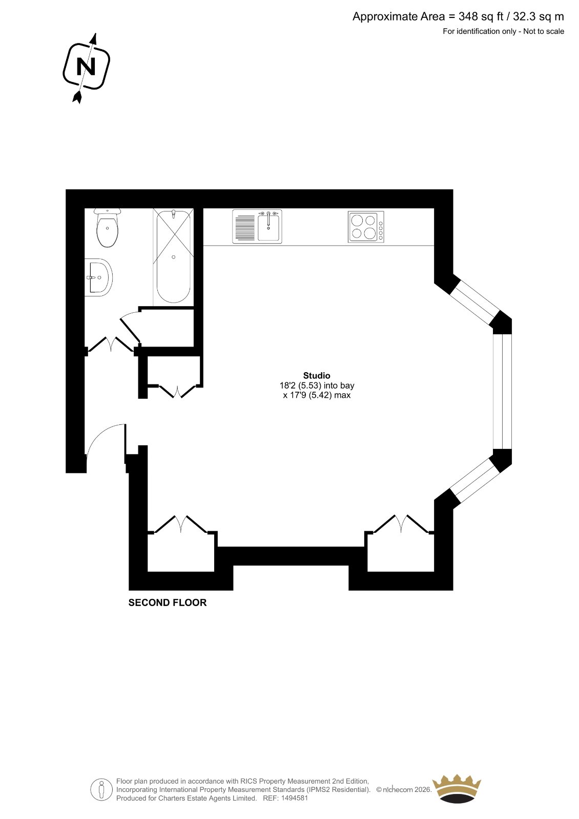 Flat 6, 35/36, Bedford Square, East Sussex floorplan