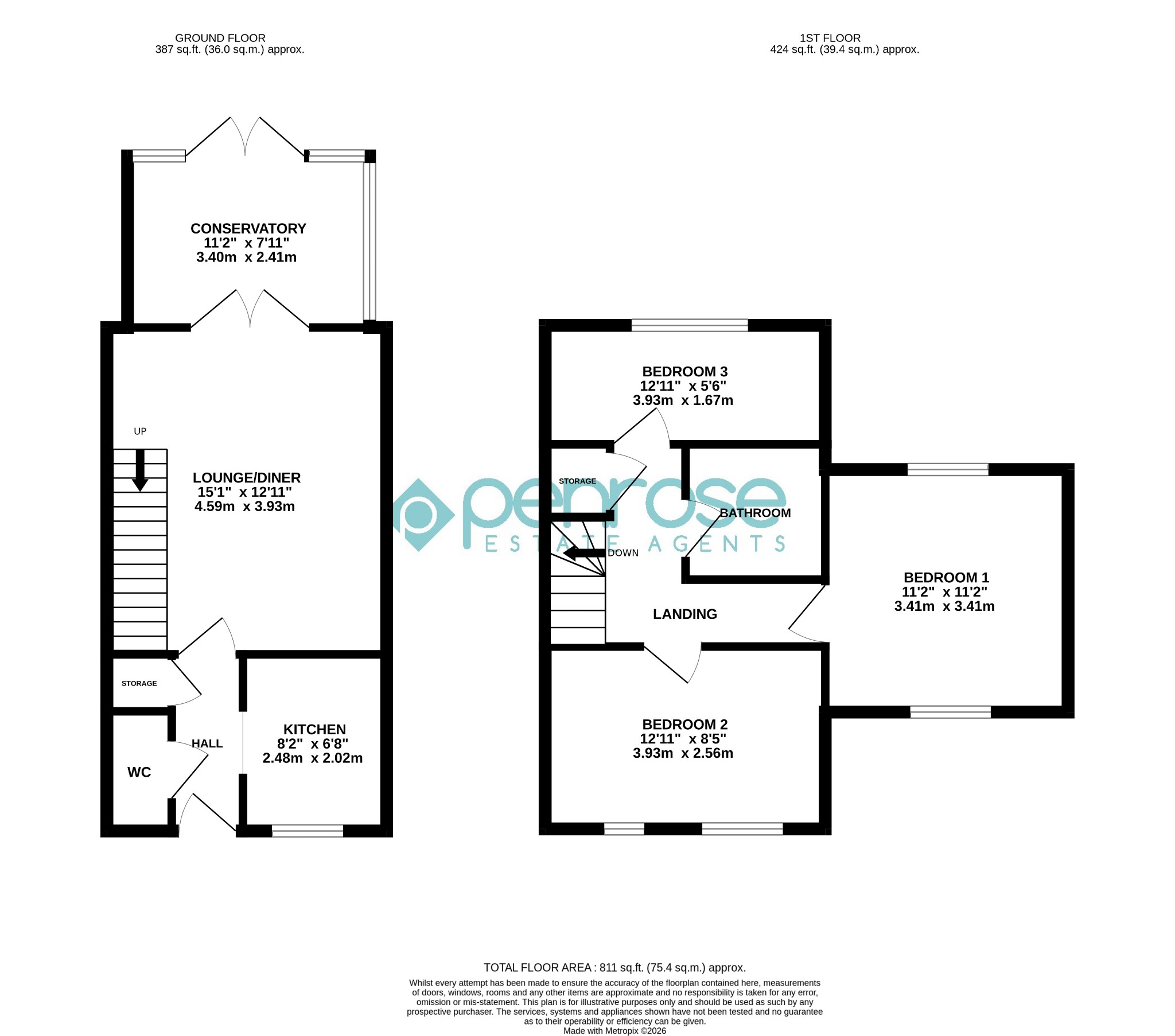 132 Morgan Close, Luton, Bedfordshire floorplan