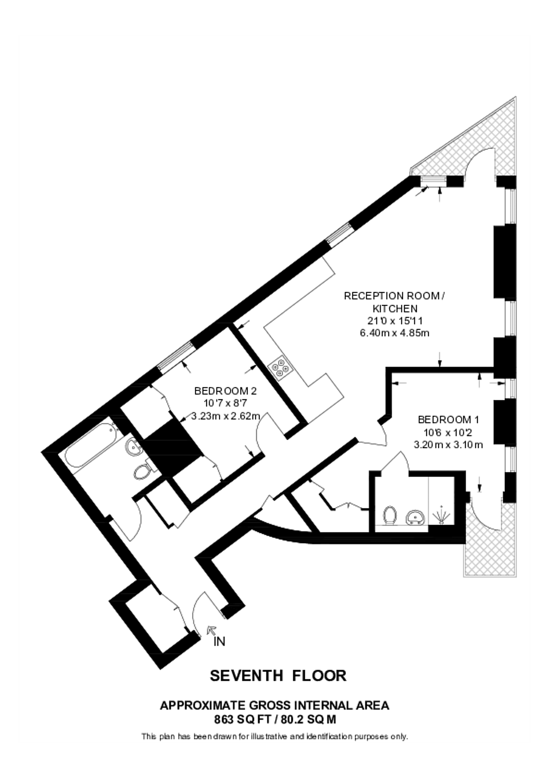 Westmont Apartments, White City floorplan