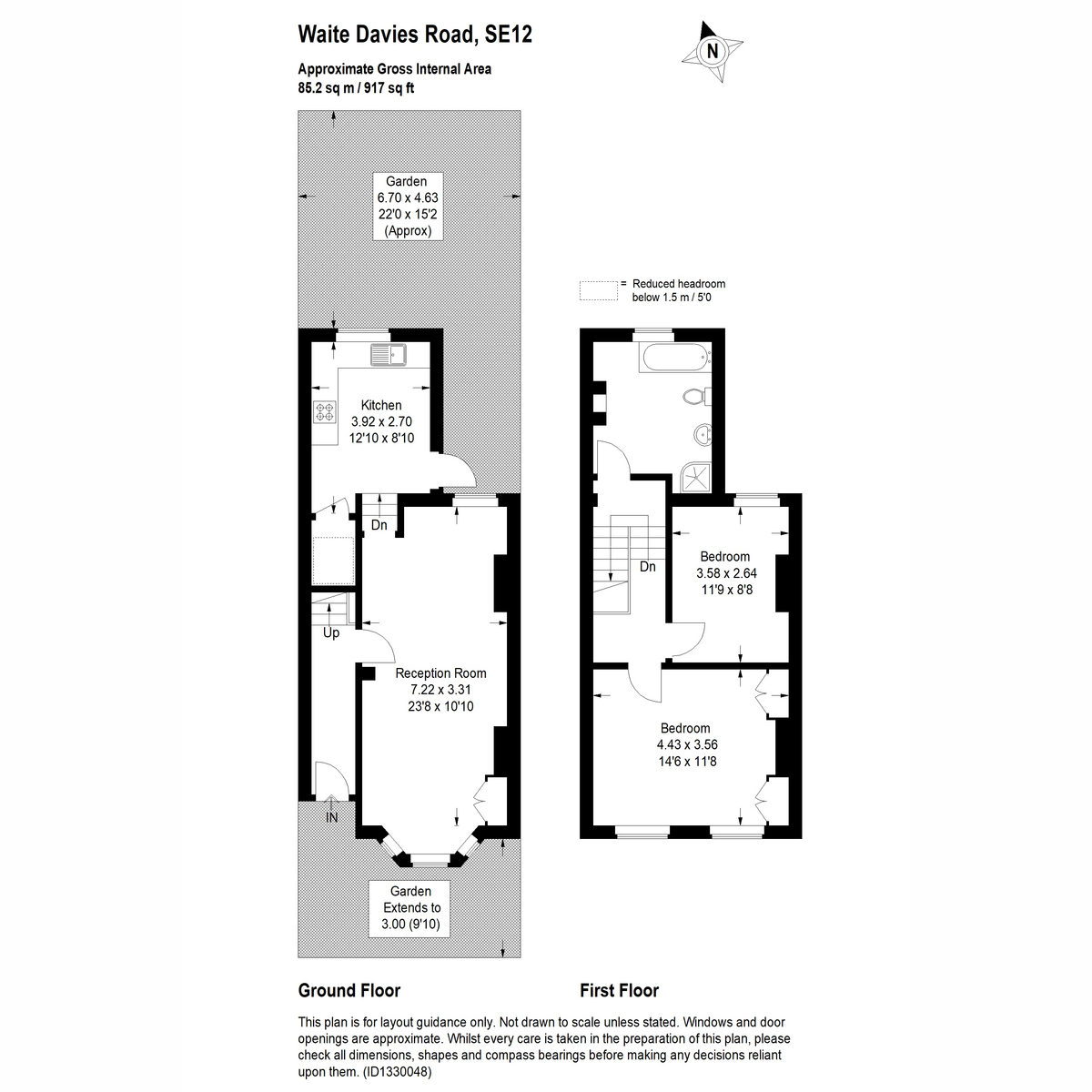 10, Waite Davies Road, London floorplan