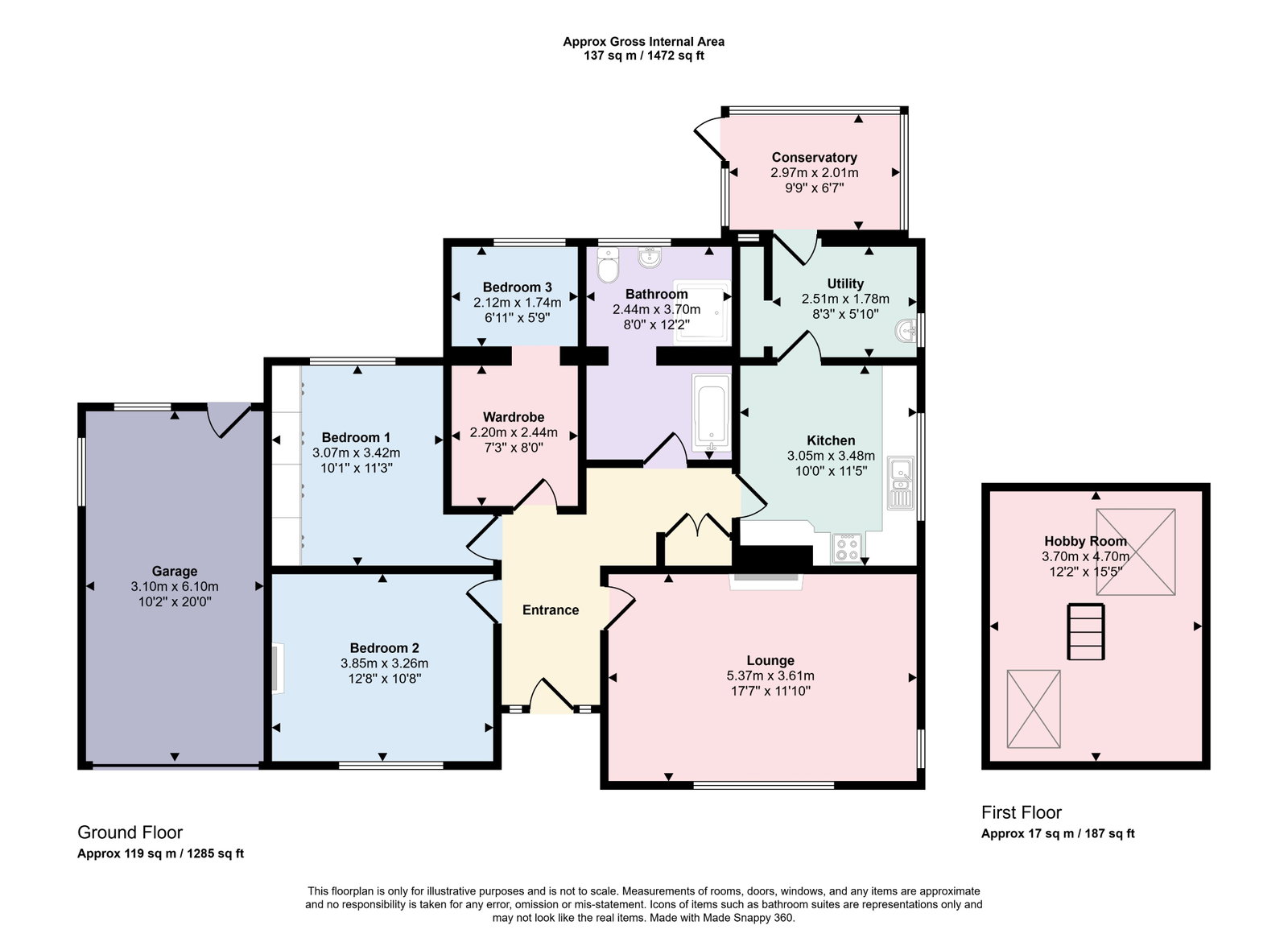 44, Ashfield Road, Workington floorplan