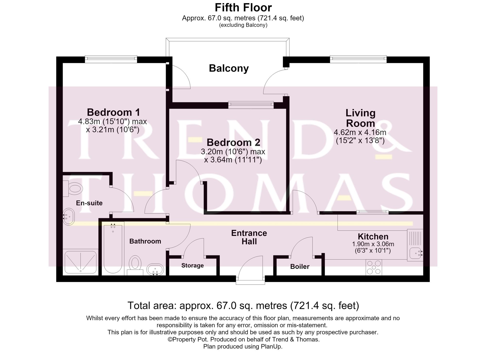 81 Penn Place Northway, Rickmansworth floorplan