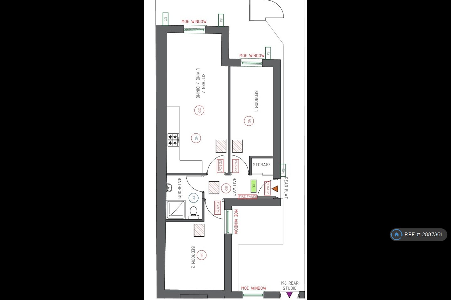 Flat   Kingston Road, Epsom floorplan