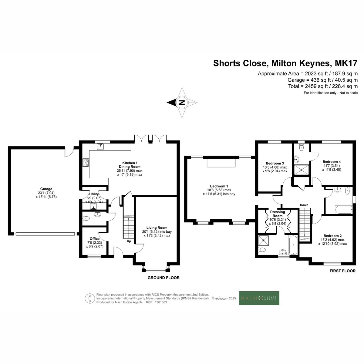 15, Shorts Close, Great Horwood floorplan