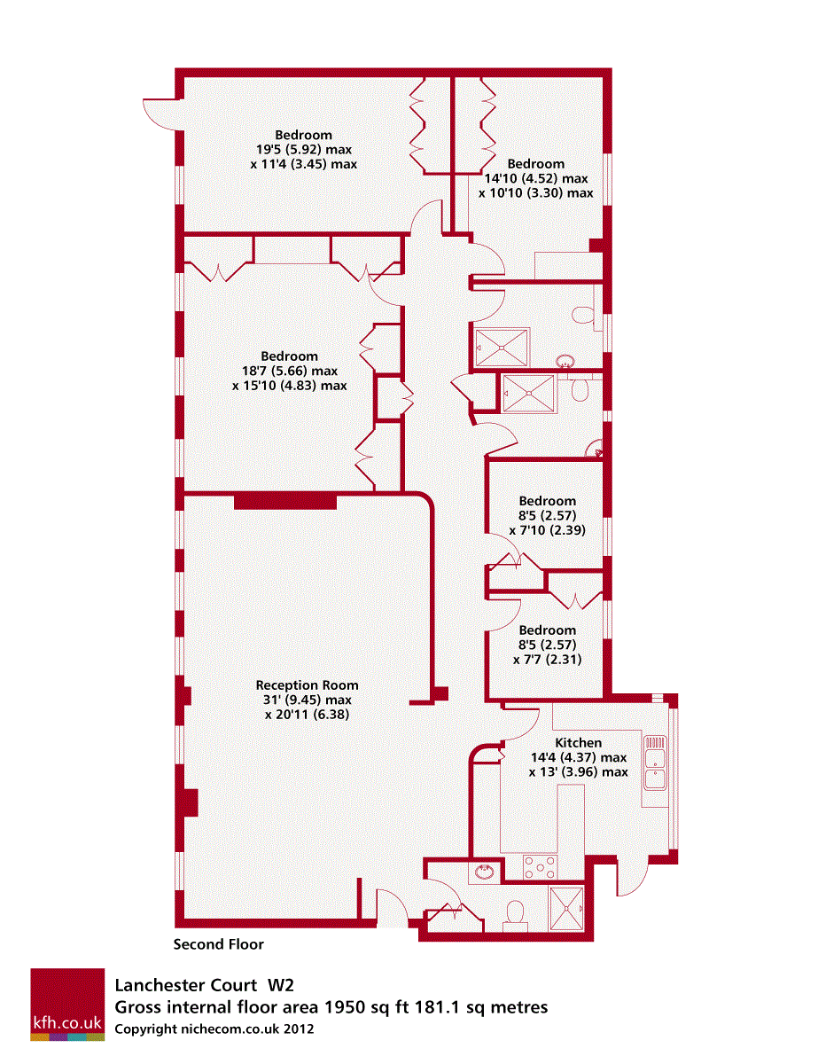 5 Bedrooms Flat to rent in Seymour Street, London W2