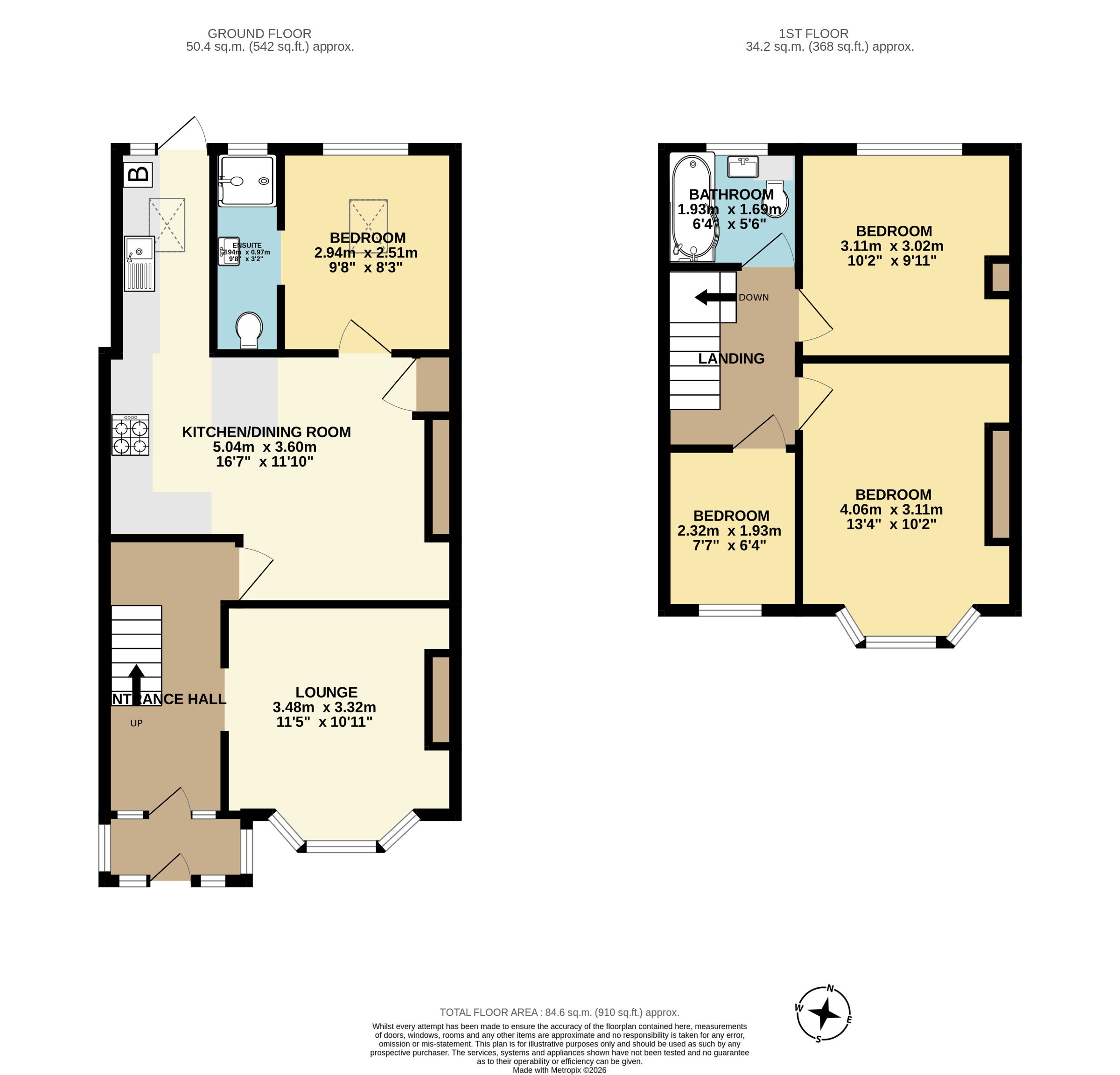 32 Barton Avenue, Paignton floorplan