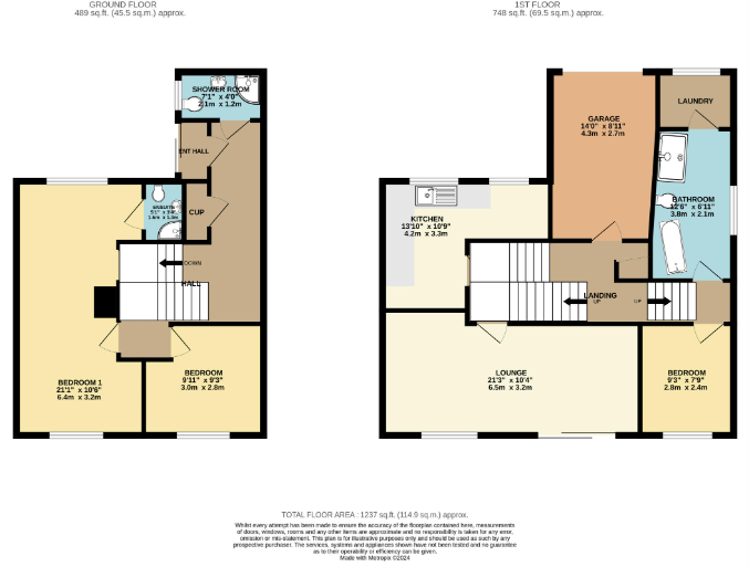 61 Princess Avenue, Ilfracombe Devon, Devon floorplan
