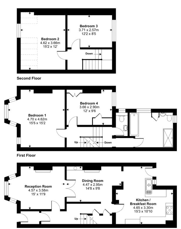 2, Kingsley Terrace, Ilfracombe floorplan