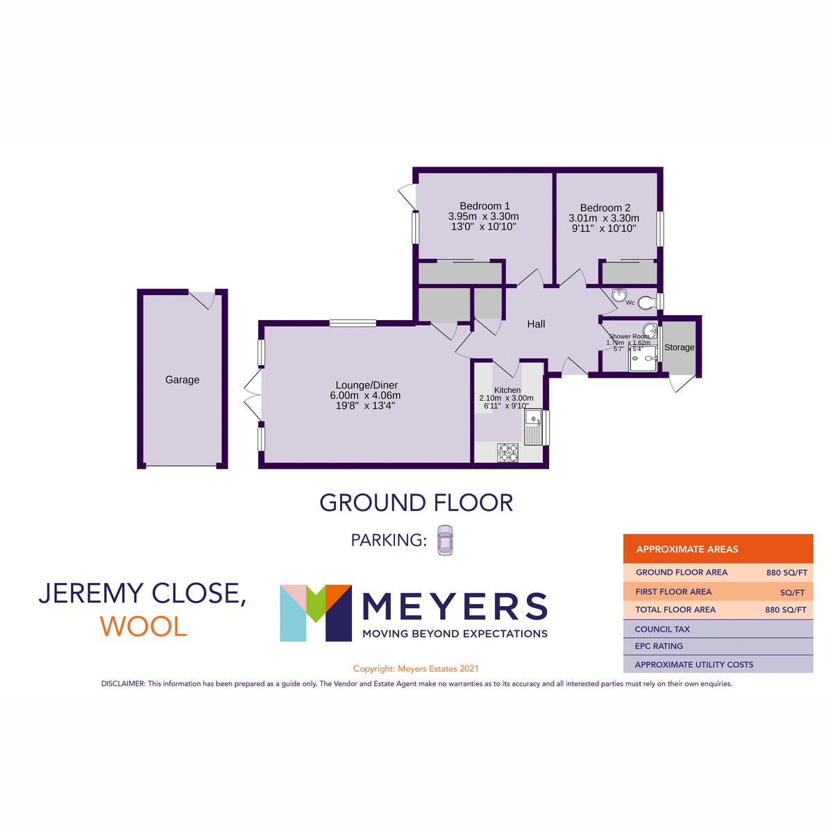 11, Jeremy Close, Wareham floorplan