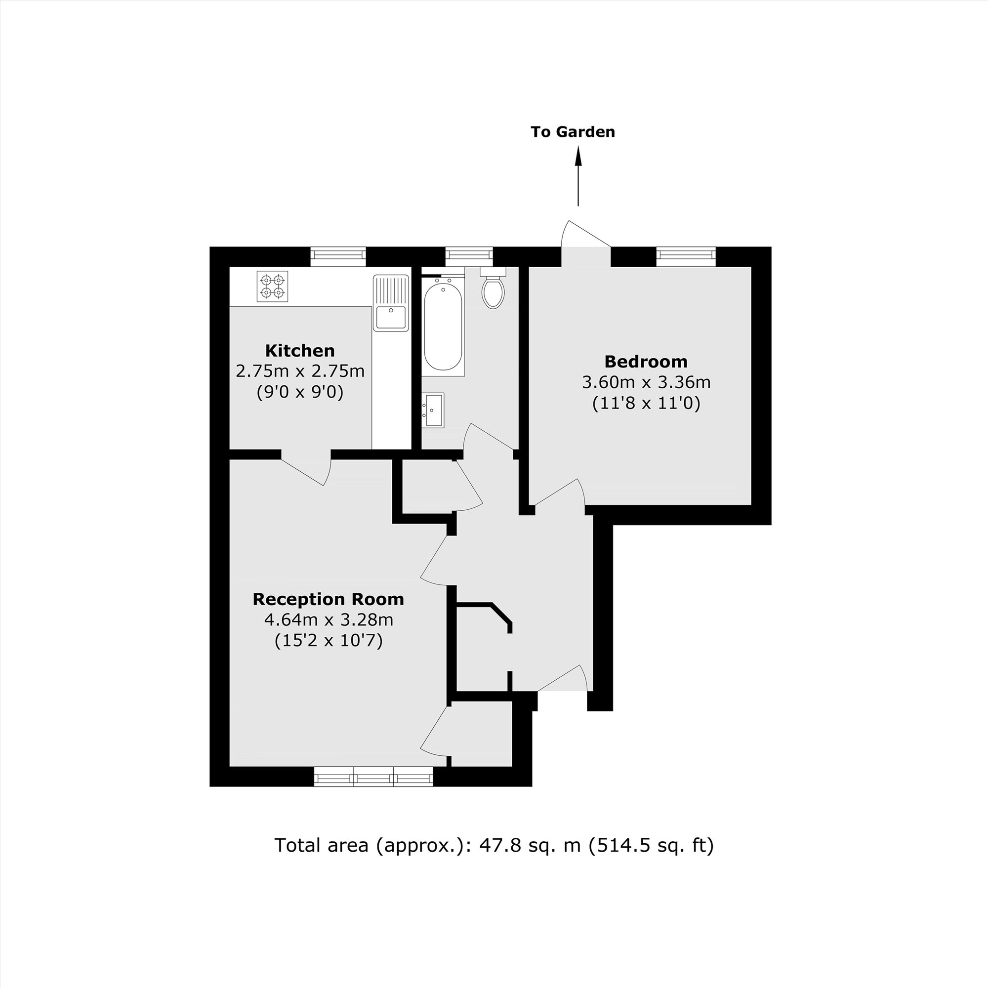 12, Myatt Road, London floorplan